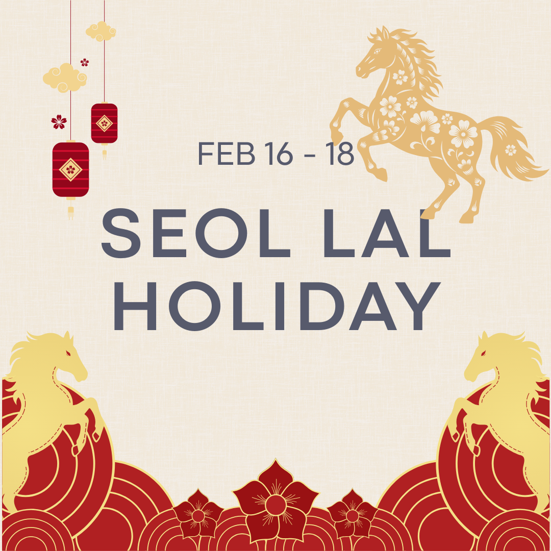 No School: Seol lal Holiday