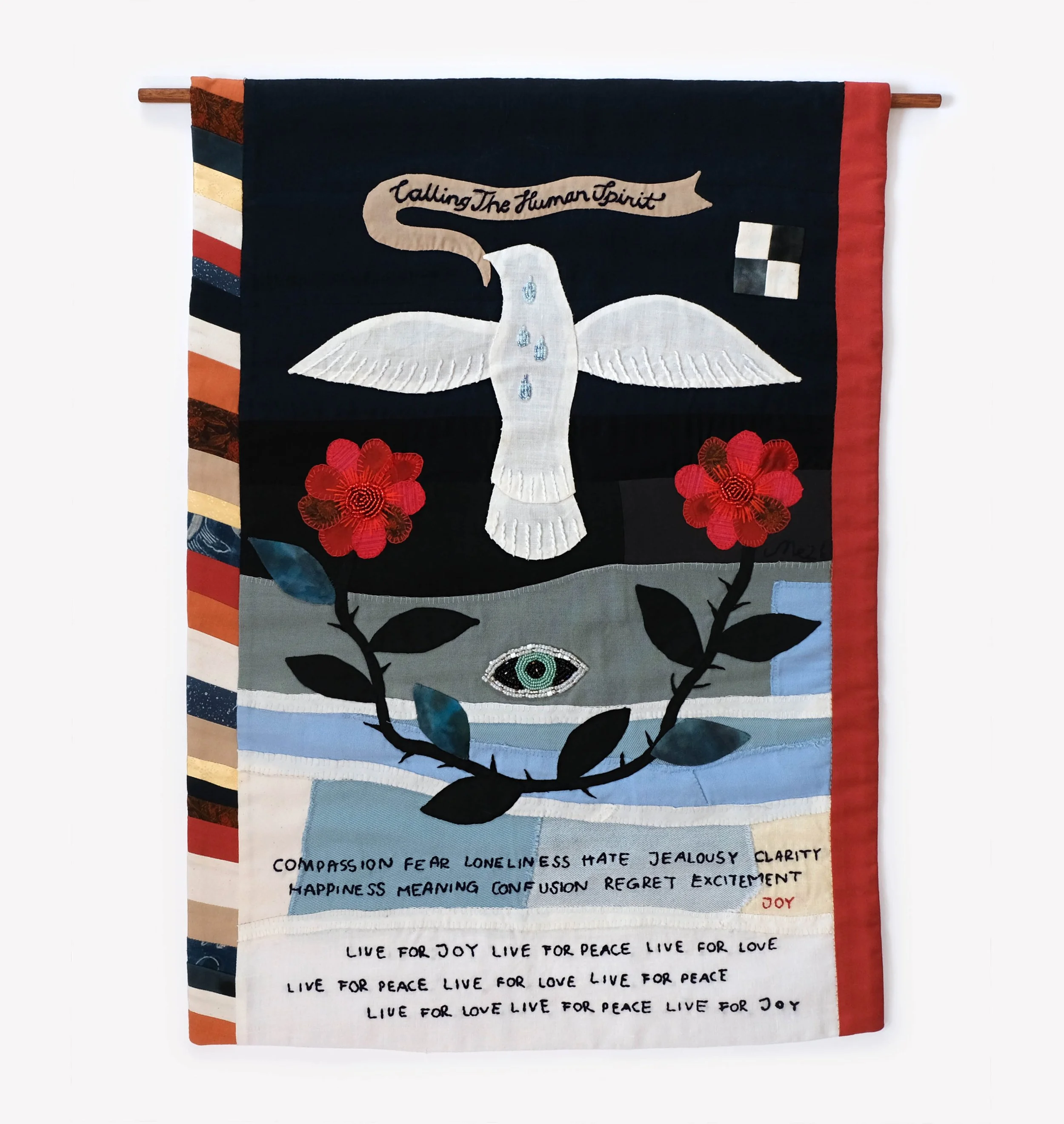 Live For Peace

2026

Embroidery / Appliqué / Tapestry / Patchwork

49 x 69 cm