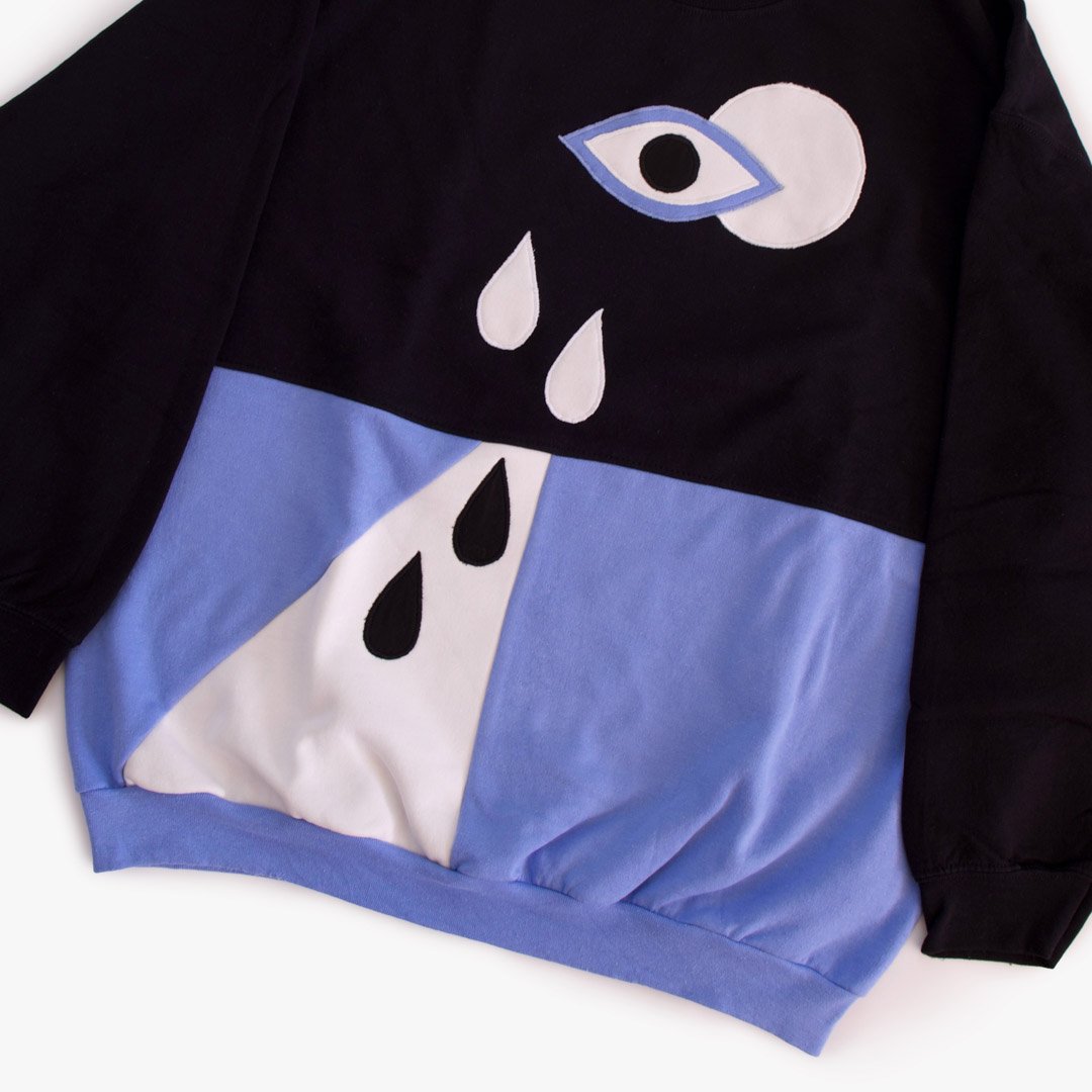 Upcycled-sweatshirt-graphic-design-eye-crying-bauhaus-tokyo-doorway-porta.jpg