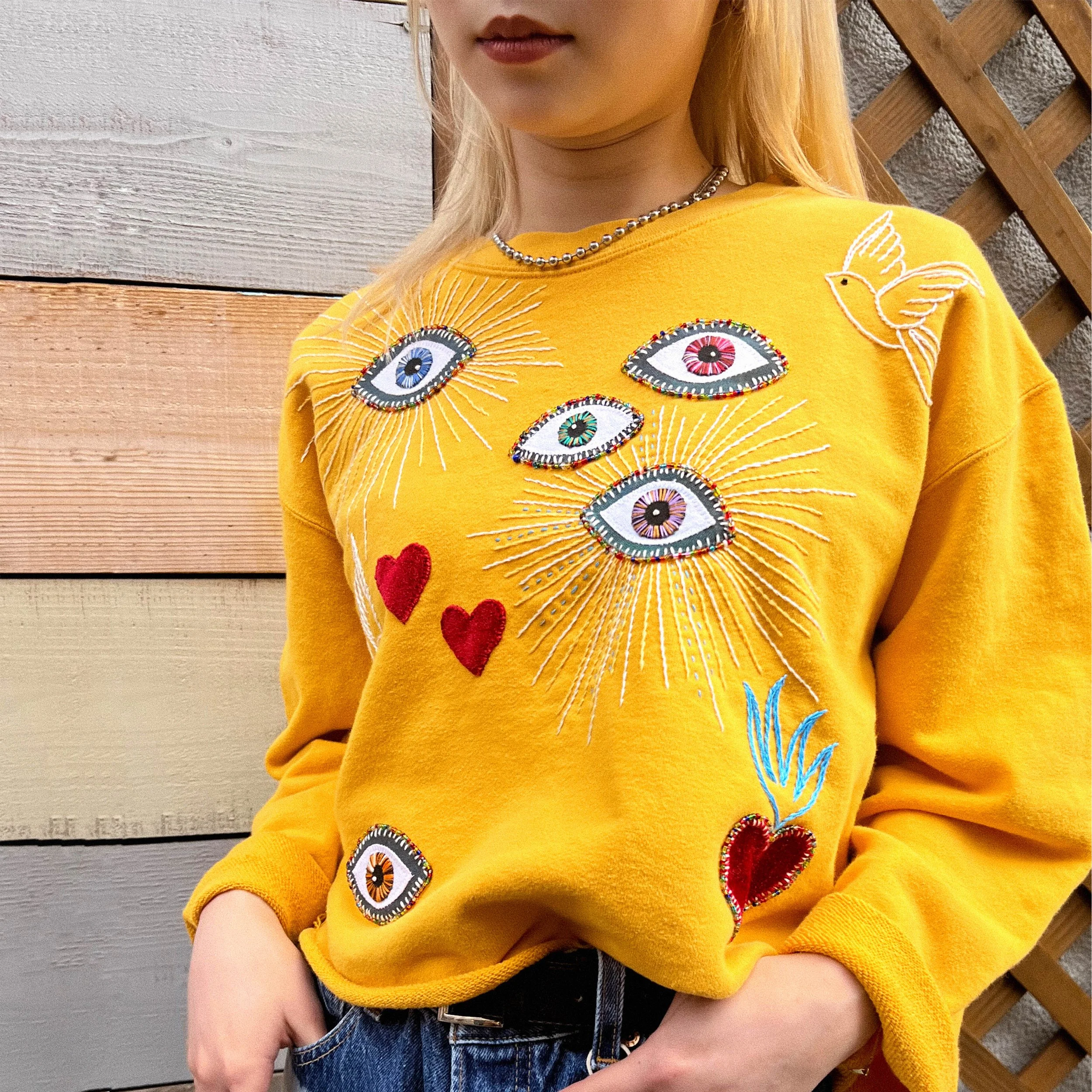 Upcycled-sweatshirt-embroidery-applique-handmade-heart-birds-beaded-eye-japanese-girl-shimokitazawa.jpg