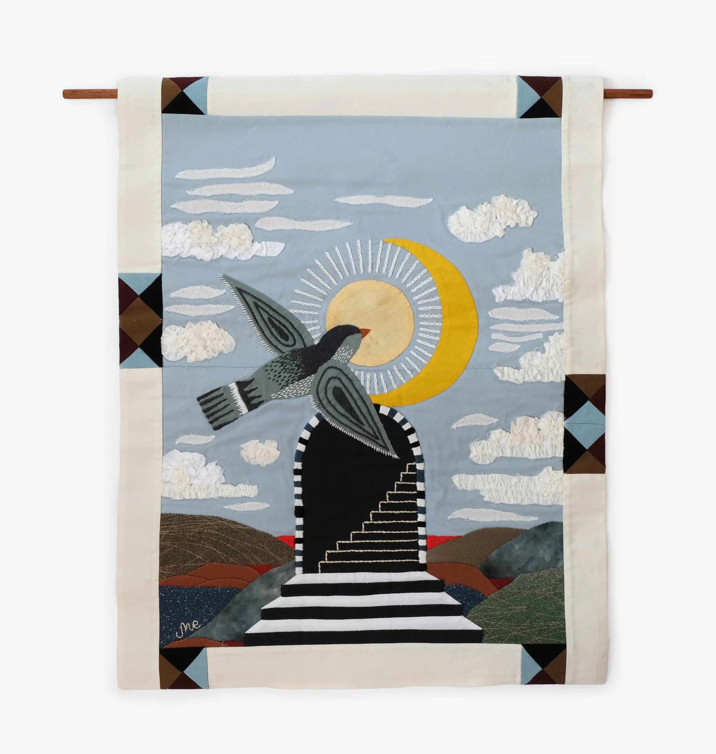 Free Bird

2026

Embroidery / Appliqué / Tapestry / Patchwork

52 x 66 cm