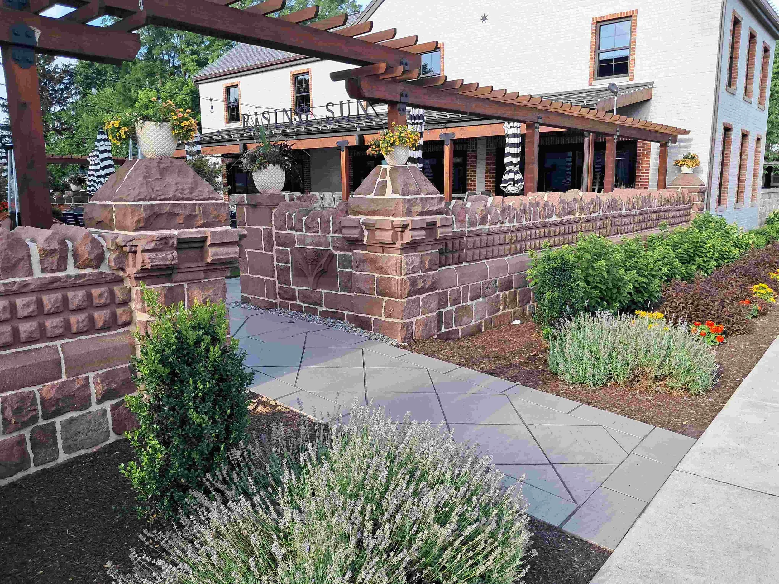 Sandstone Garden wall