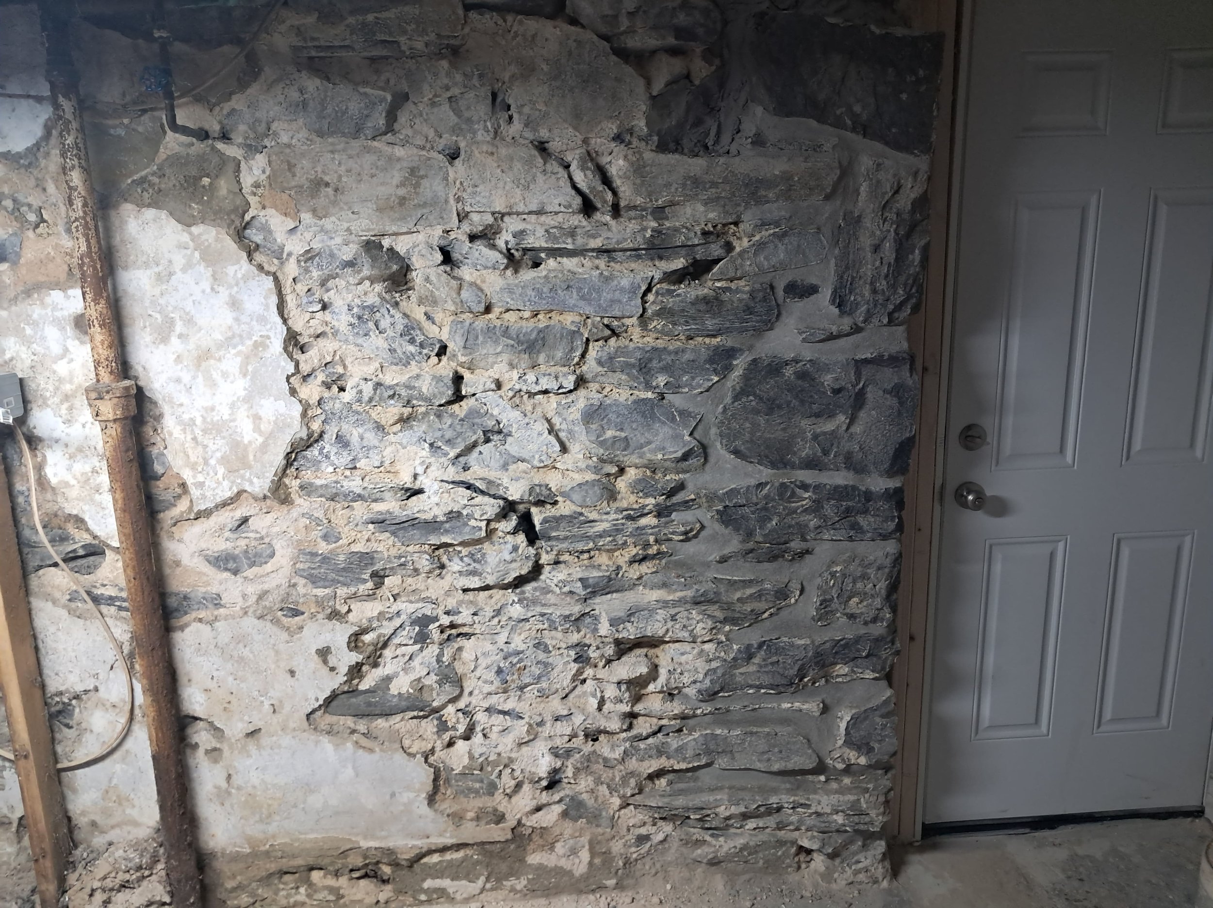 Stone Wall Restoration-Repoint.