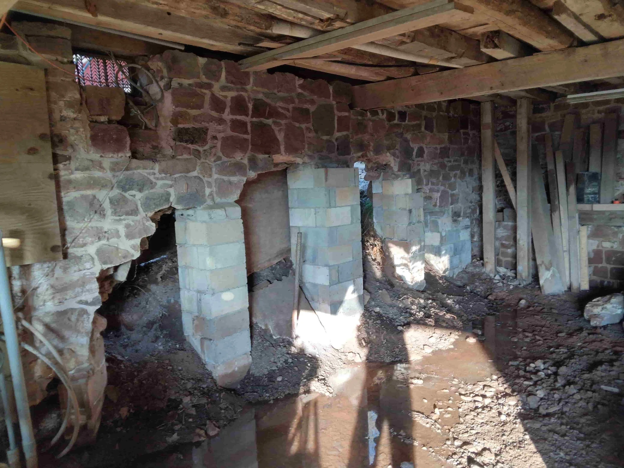 Stone Wall Collapse.