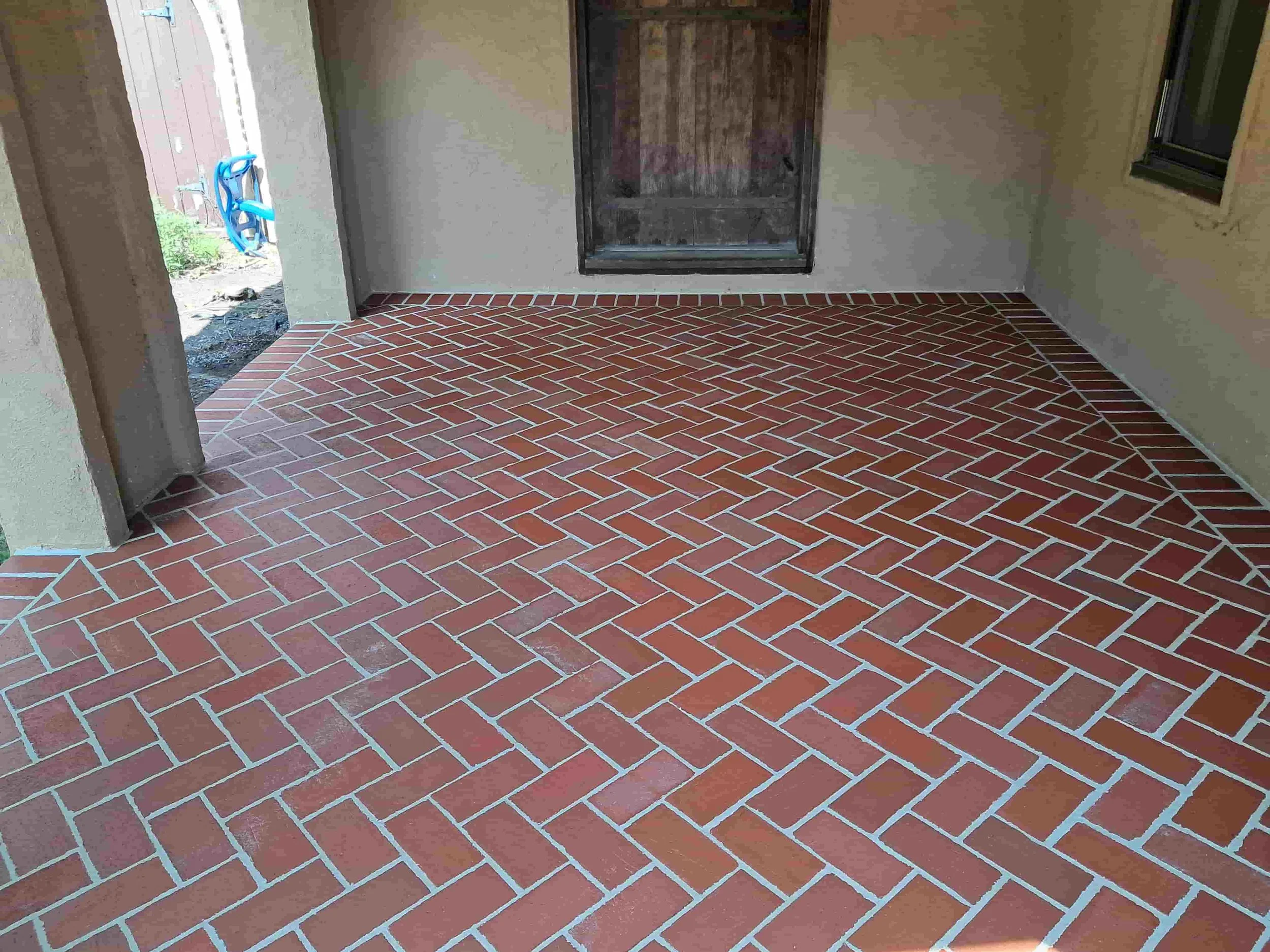 Brick patio