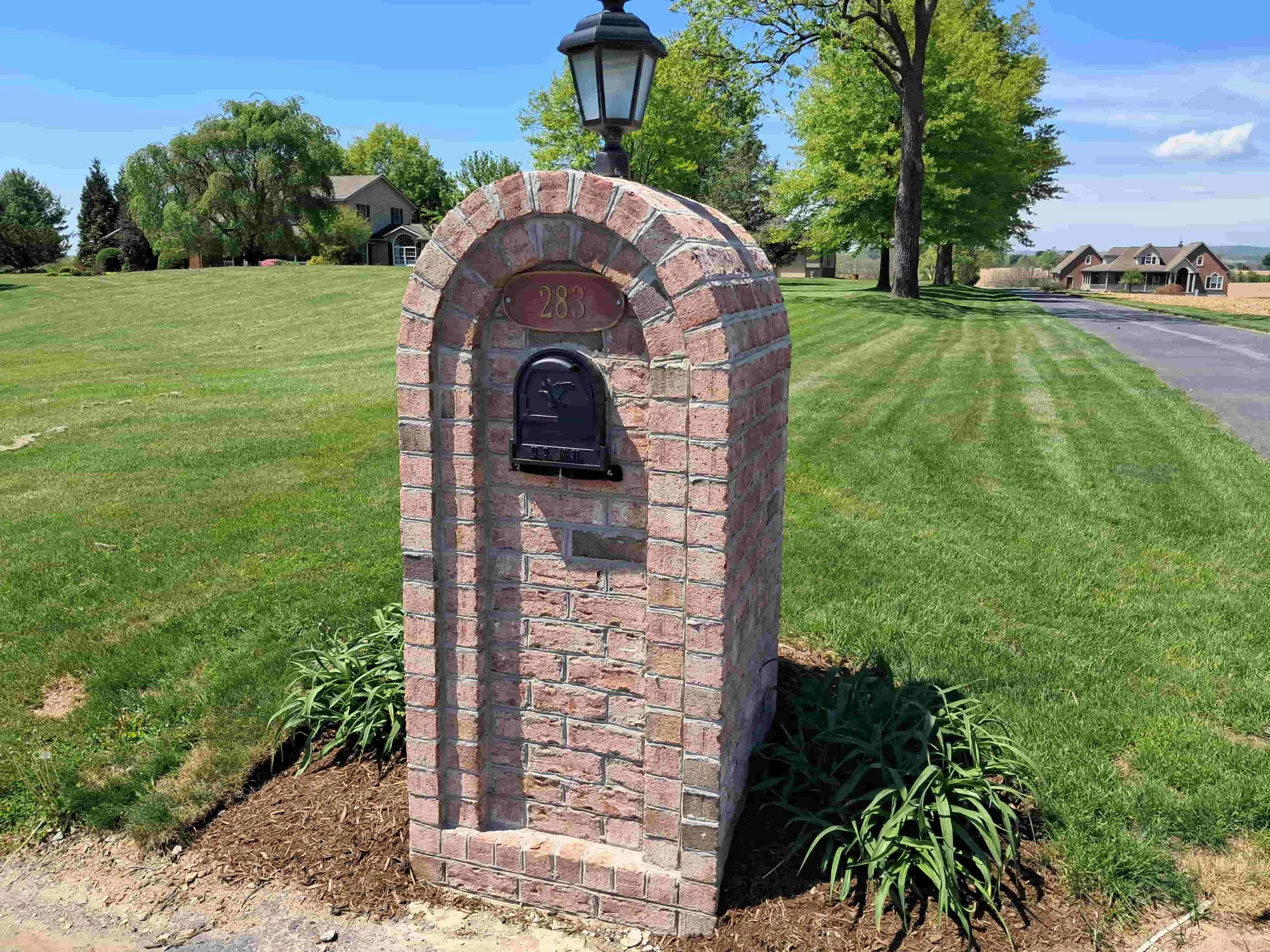 Brick Mailbox Column.  Lebanon County P.A.