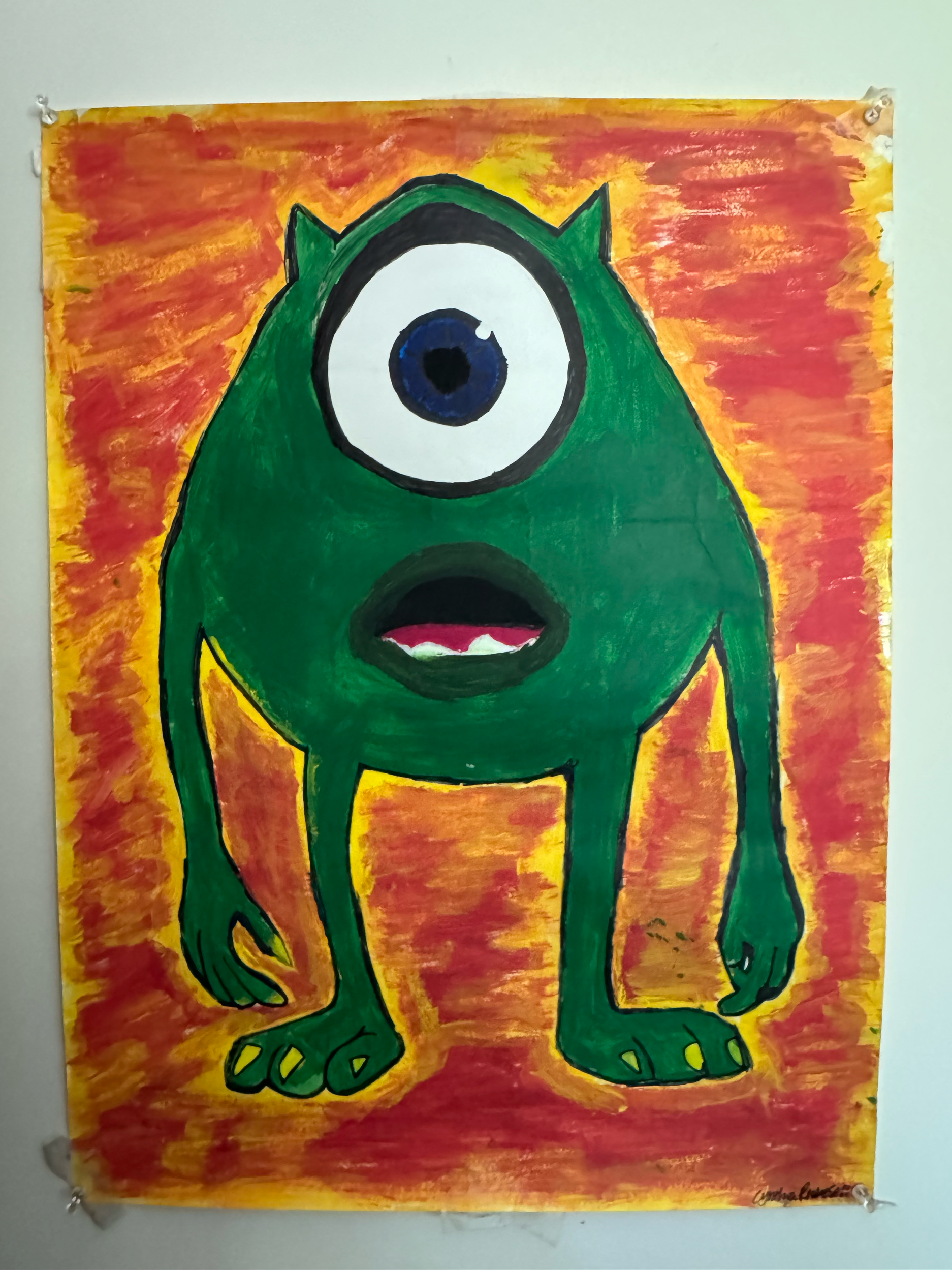Mike Wazowski - This gem was made in May of 2009 at age 14. 