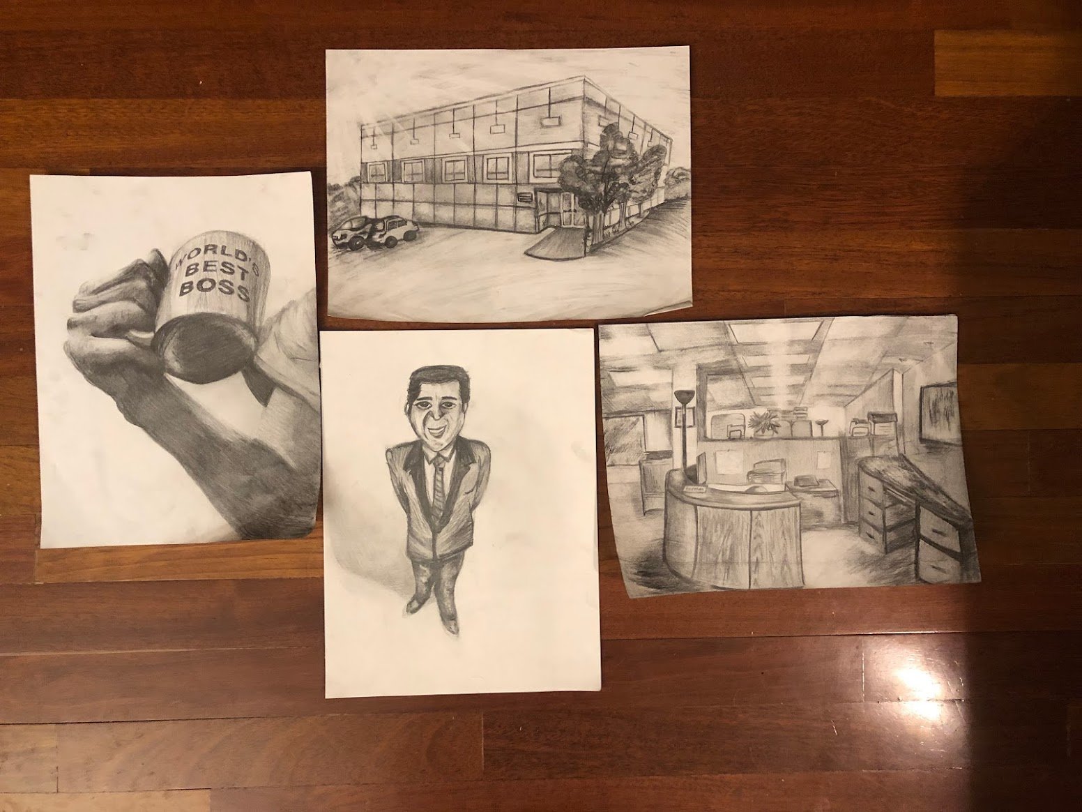 The Office drawings - Made November, 2018.