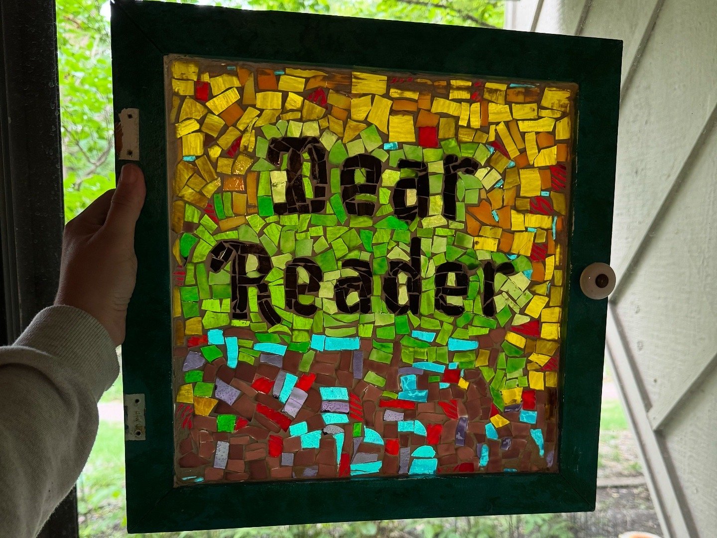 Made in May 2025 for the door of my little free library!