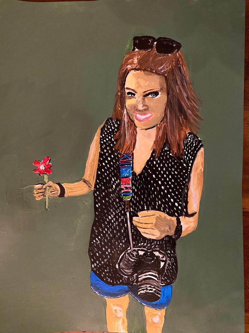 Self portrait - made in April, 2020.