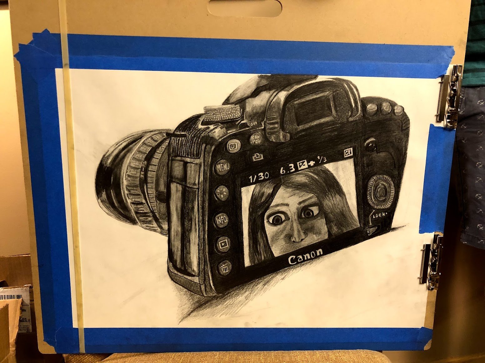 Graphite drawing, made in September, 2018.
