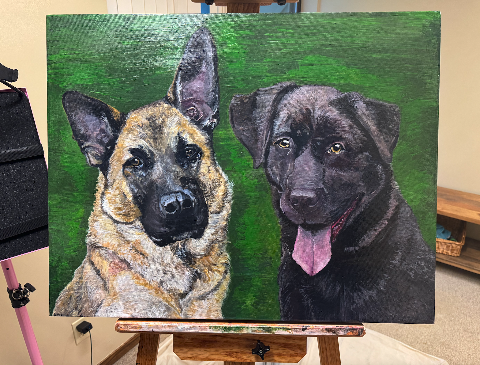 The finished painting (after the second coat of varnish)