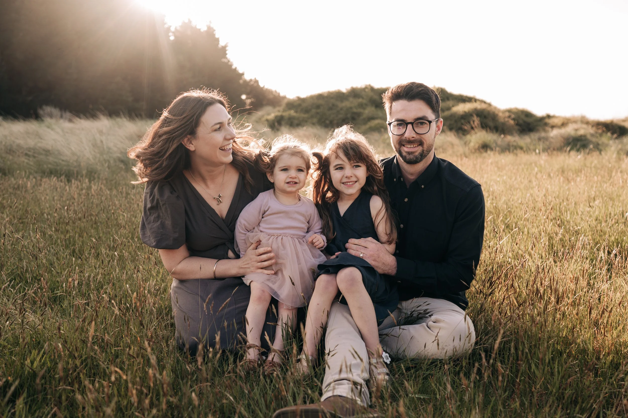 Image of Candela Architecture company director and his family, taken in Invercargill, Southland on a beautiful sunny day.