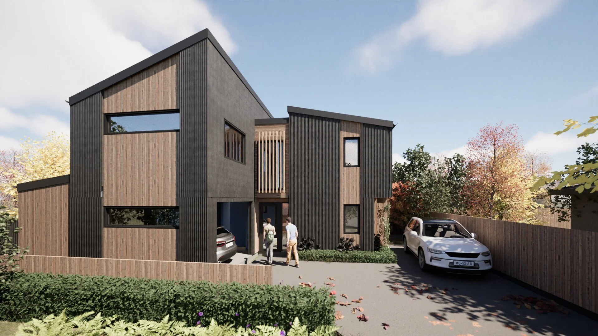 A new infill home designed by Candela Architecture for a tight site, located in Alexandra, Central Otago