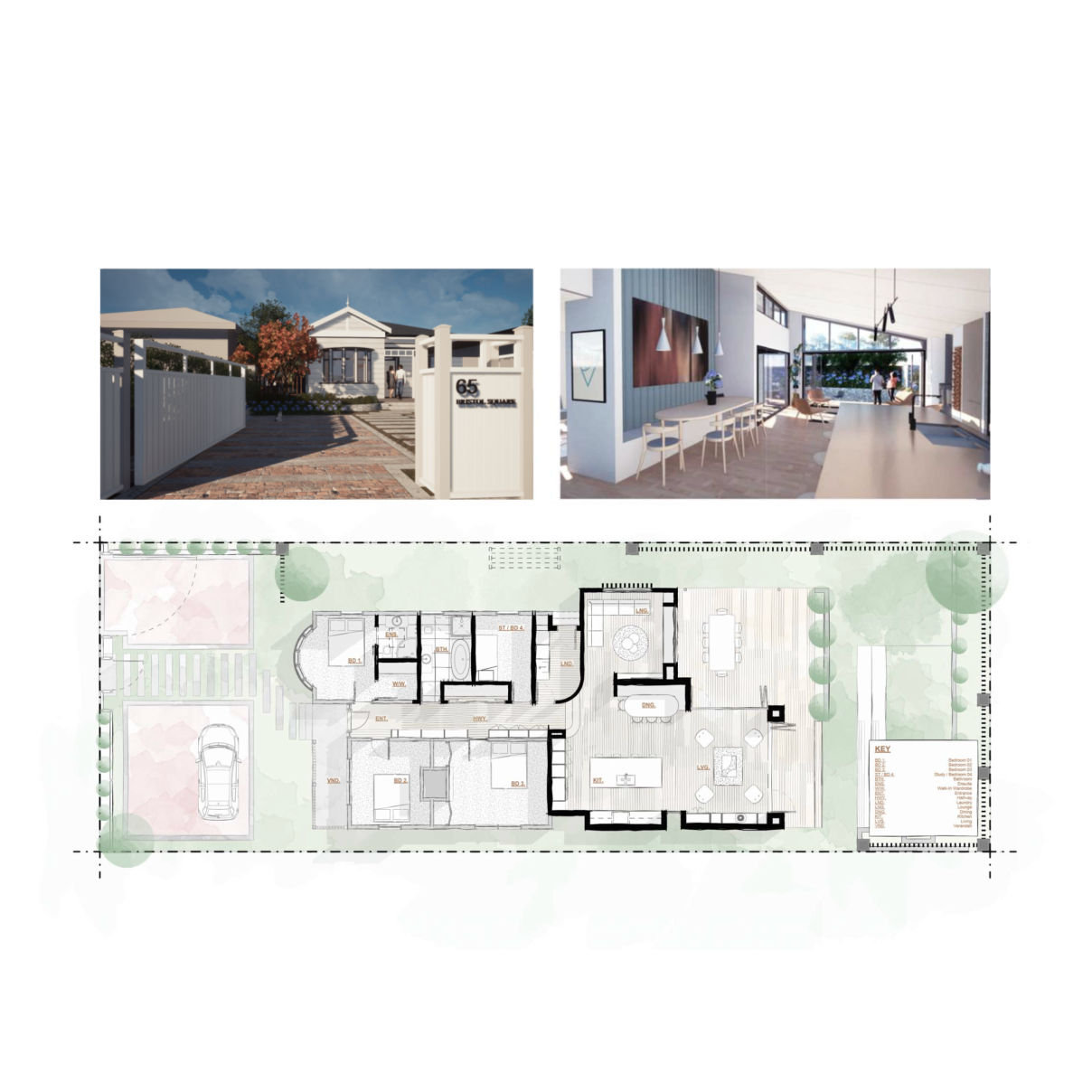 Floor plan of a Central Otago home designed by Candela Architecture, architects based in Queenstown, Wanaka, Cromwell, Alexandra, and Invercargill.