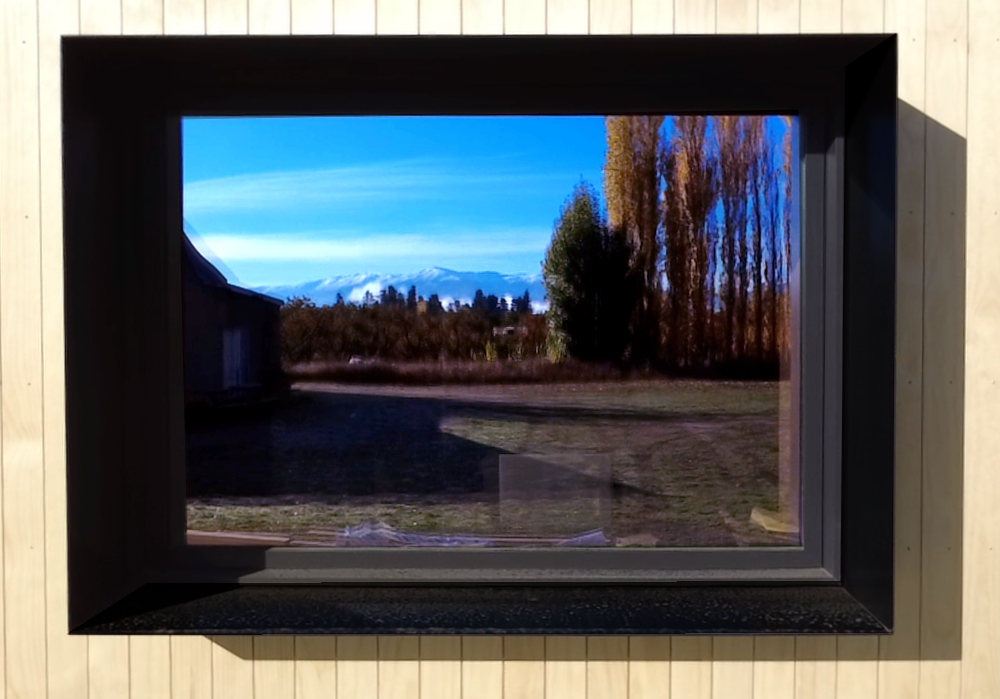 A designed view for the office by Candela Architecture on beautiful site in Alexandra, Central Otago.