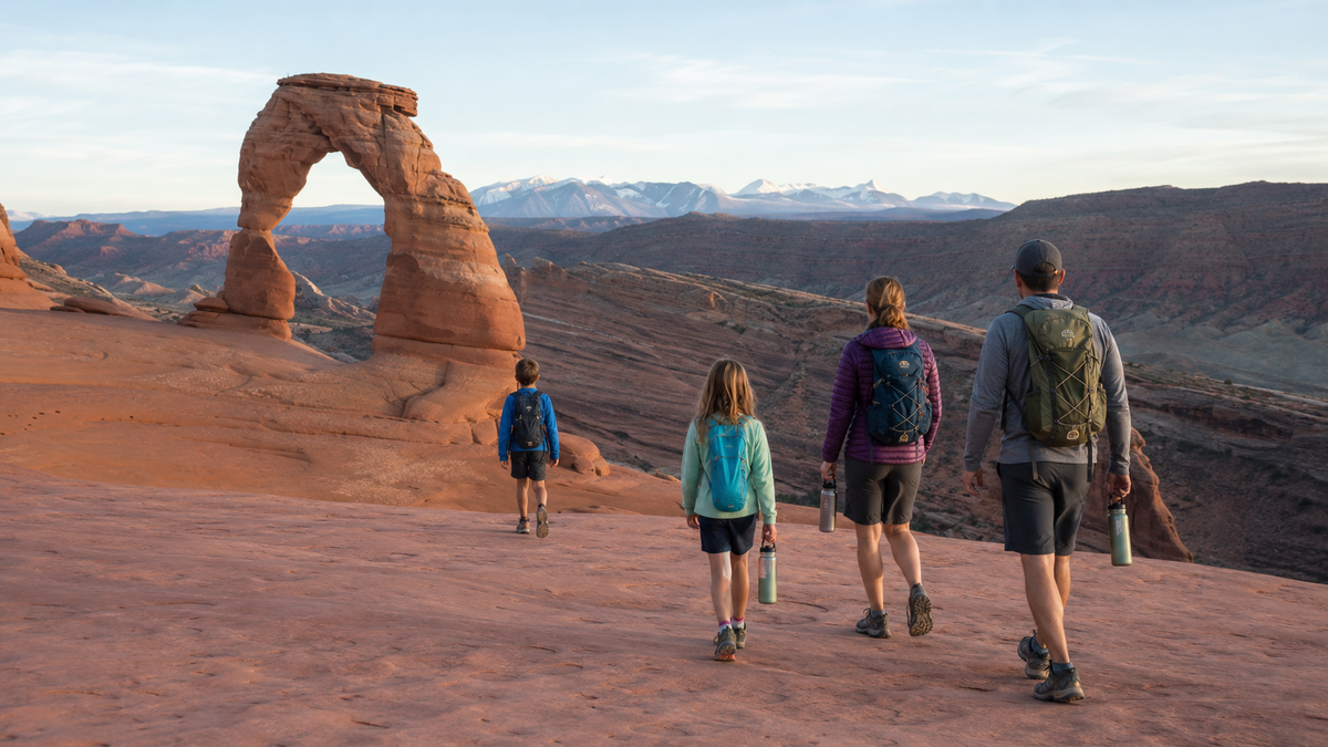 How Do You Hike Delicate Arch Safely With Kids?