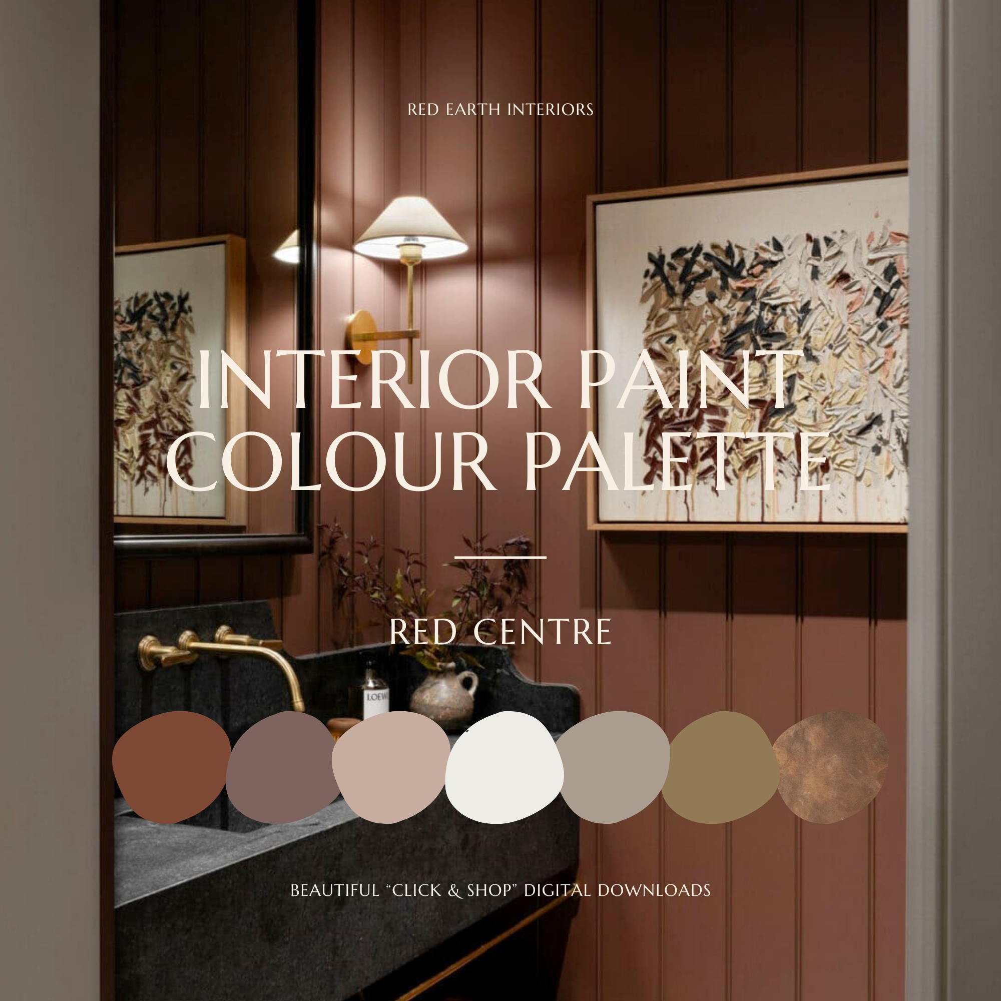 RED CENTRE // Interior Paint Colour Palette