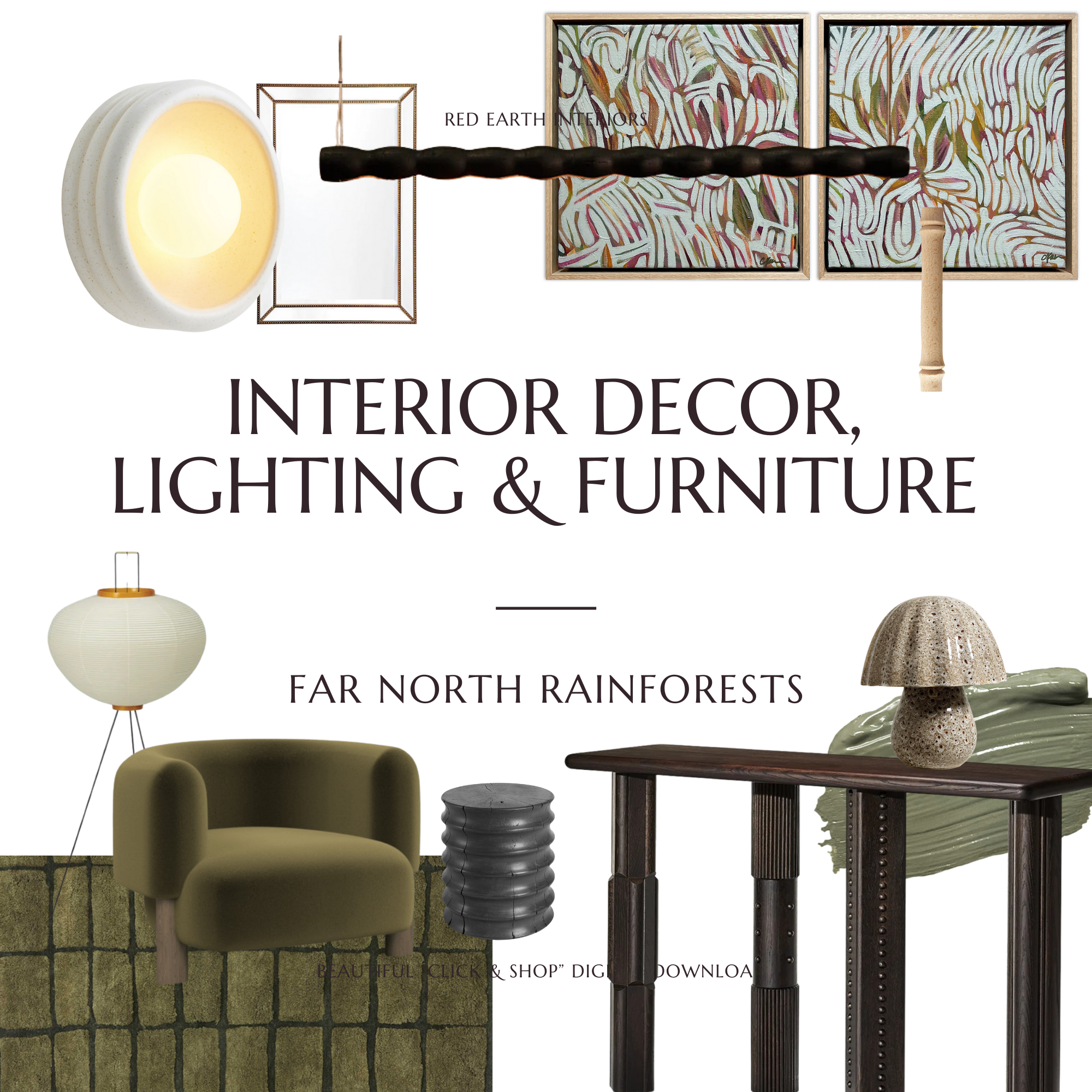 FAR NORTH RAINFORESTS // Interior Decor + Feature Furniture