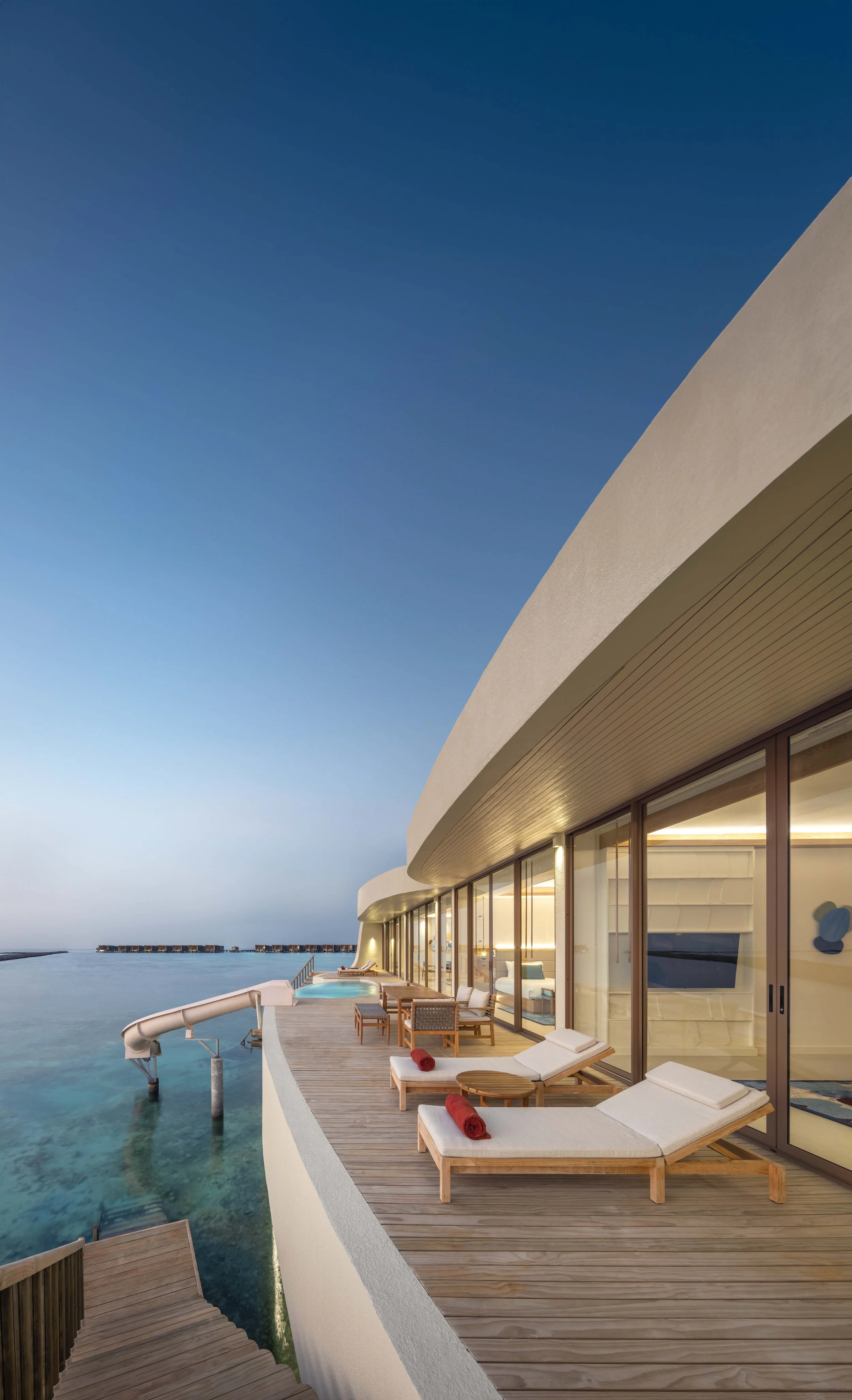 Centara Grand Lagoon - Three Bedroom sunset Overwater Pool Residence Sun Deck