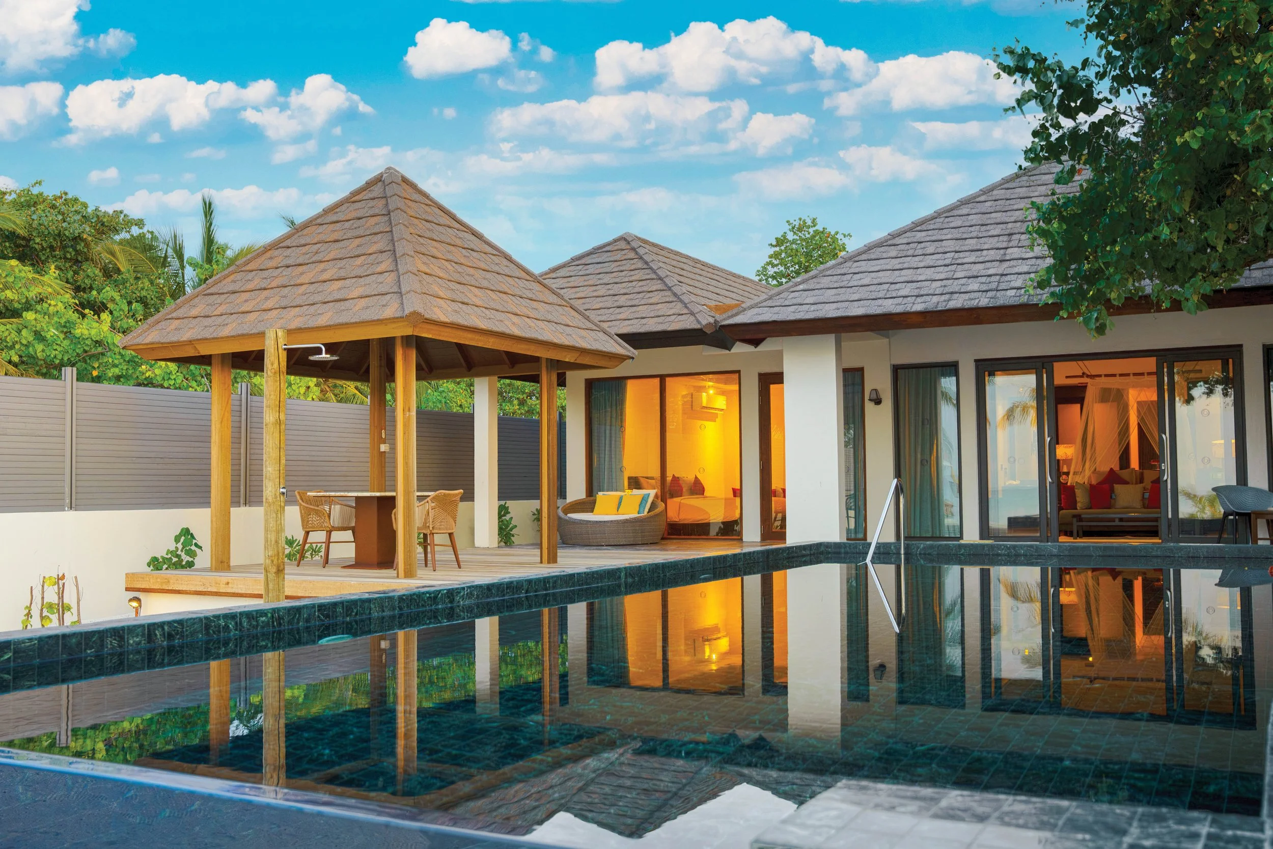 Atmosphere Kanifushi - Two-Bedroom Sunset Family Villa with Pool Exterior