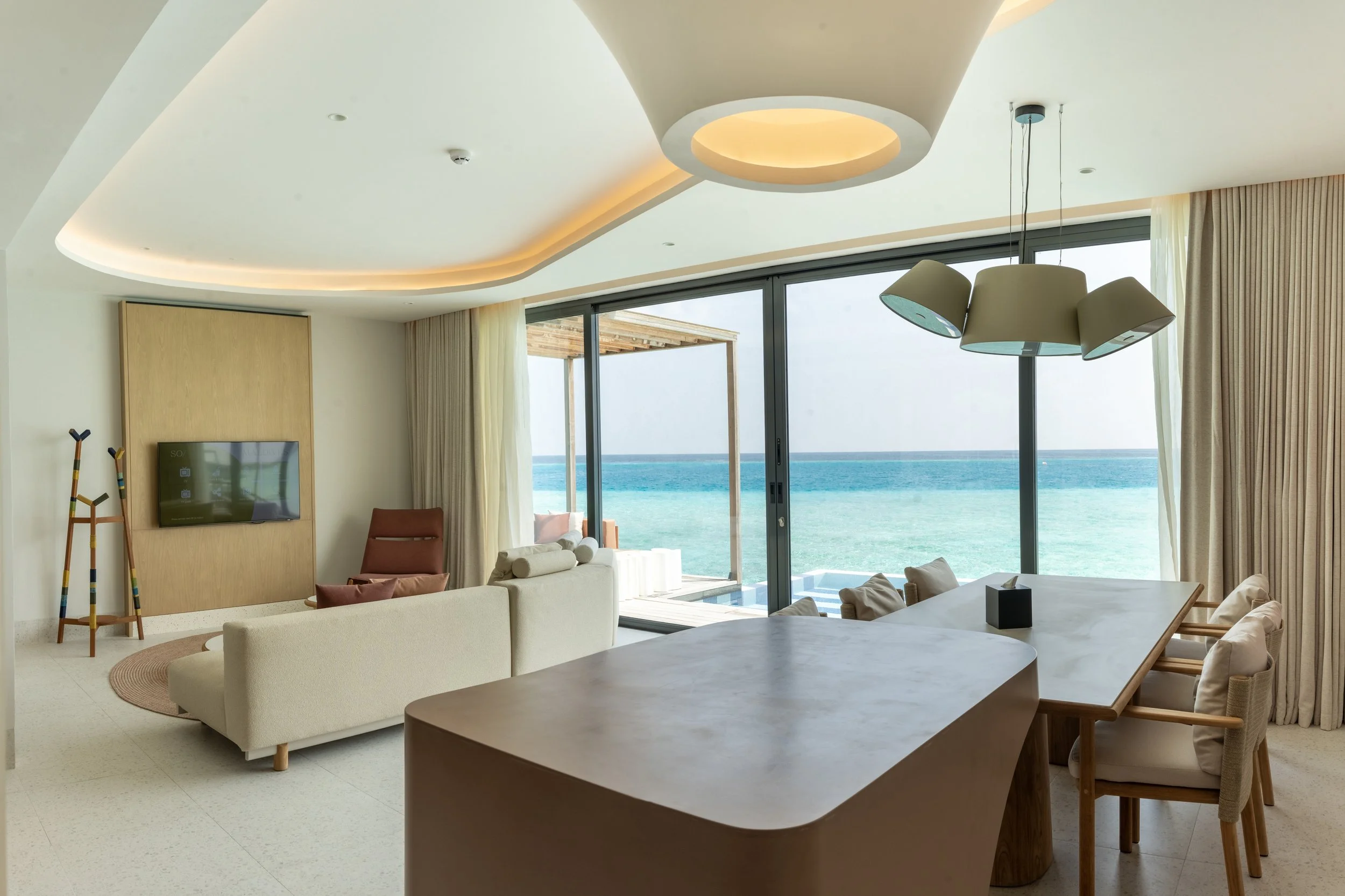 SO/ Maldives - Two Bedroom Ocean Pool Atelier Living Room