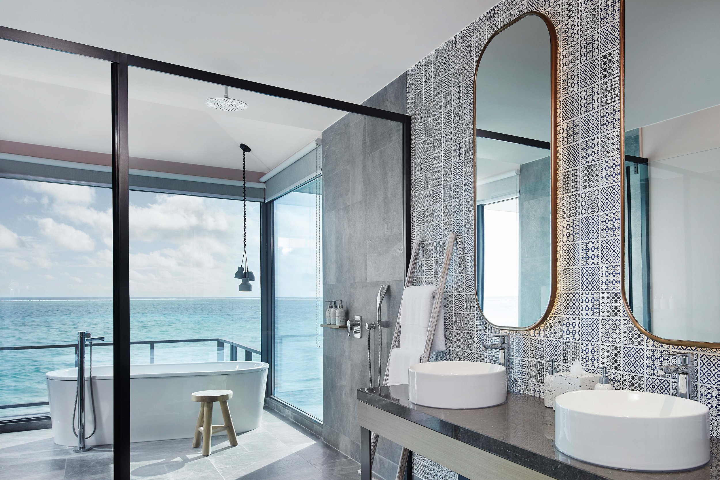 Sunset Overwater Villa - Bathroom