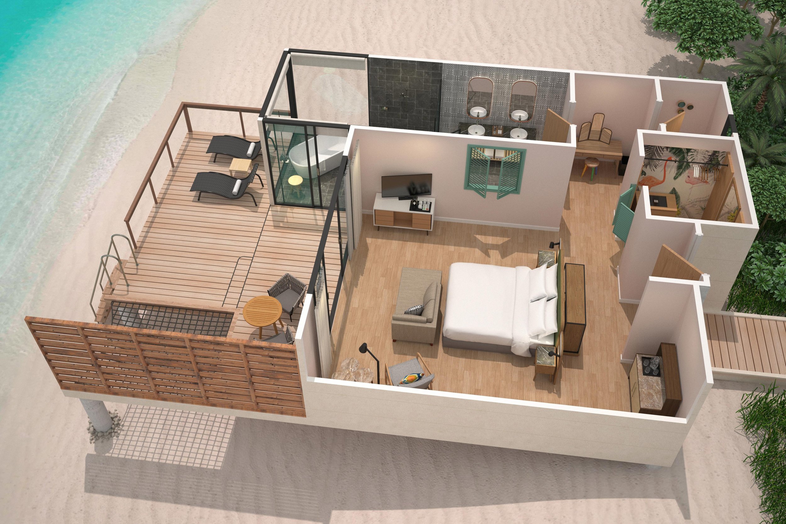 Lagoon Villa - Floor Plan