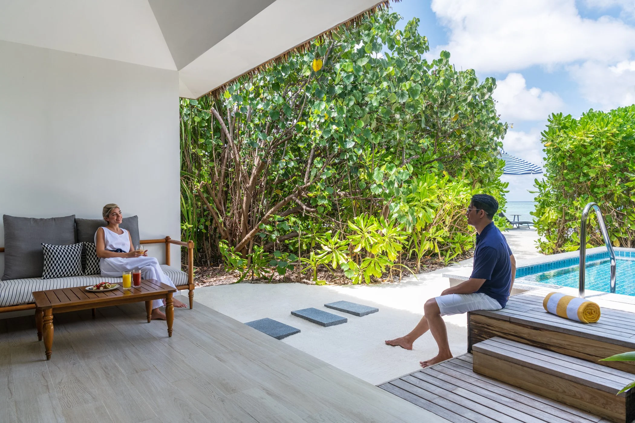 Beach Villa with Pool - Beach Access