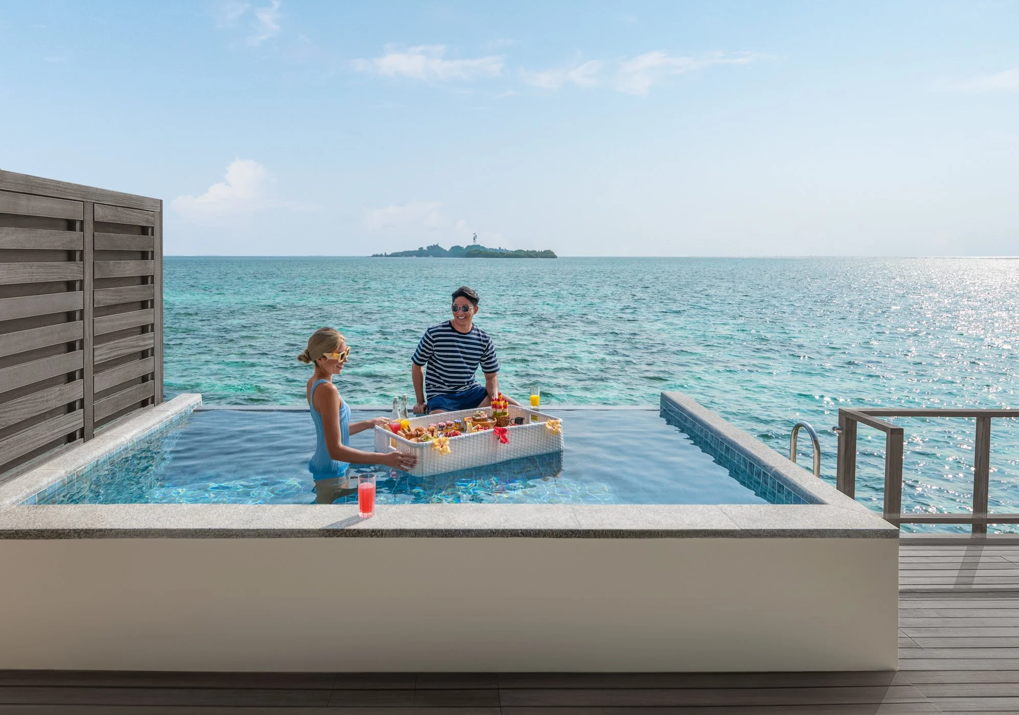 Overwater Villa with Pool - Floating Breakfast