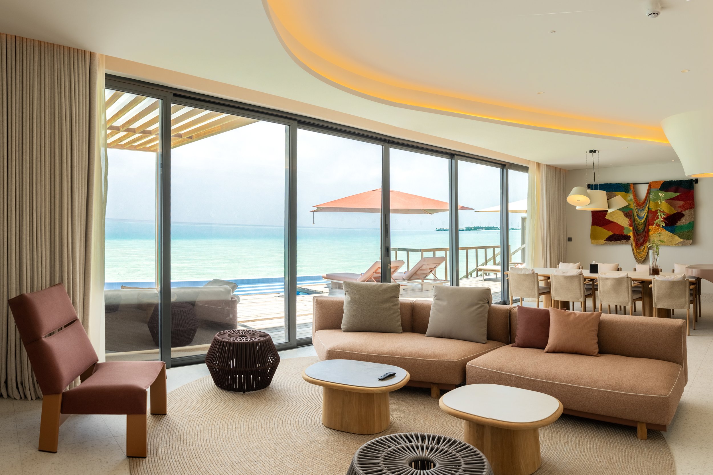 SO/ Maldives - Three Bedroom Ocean Pool Atelier Living Room