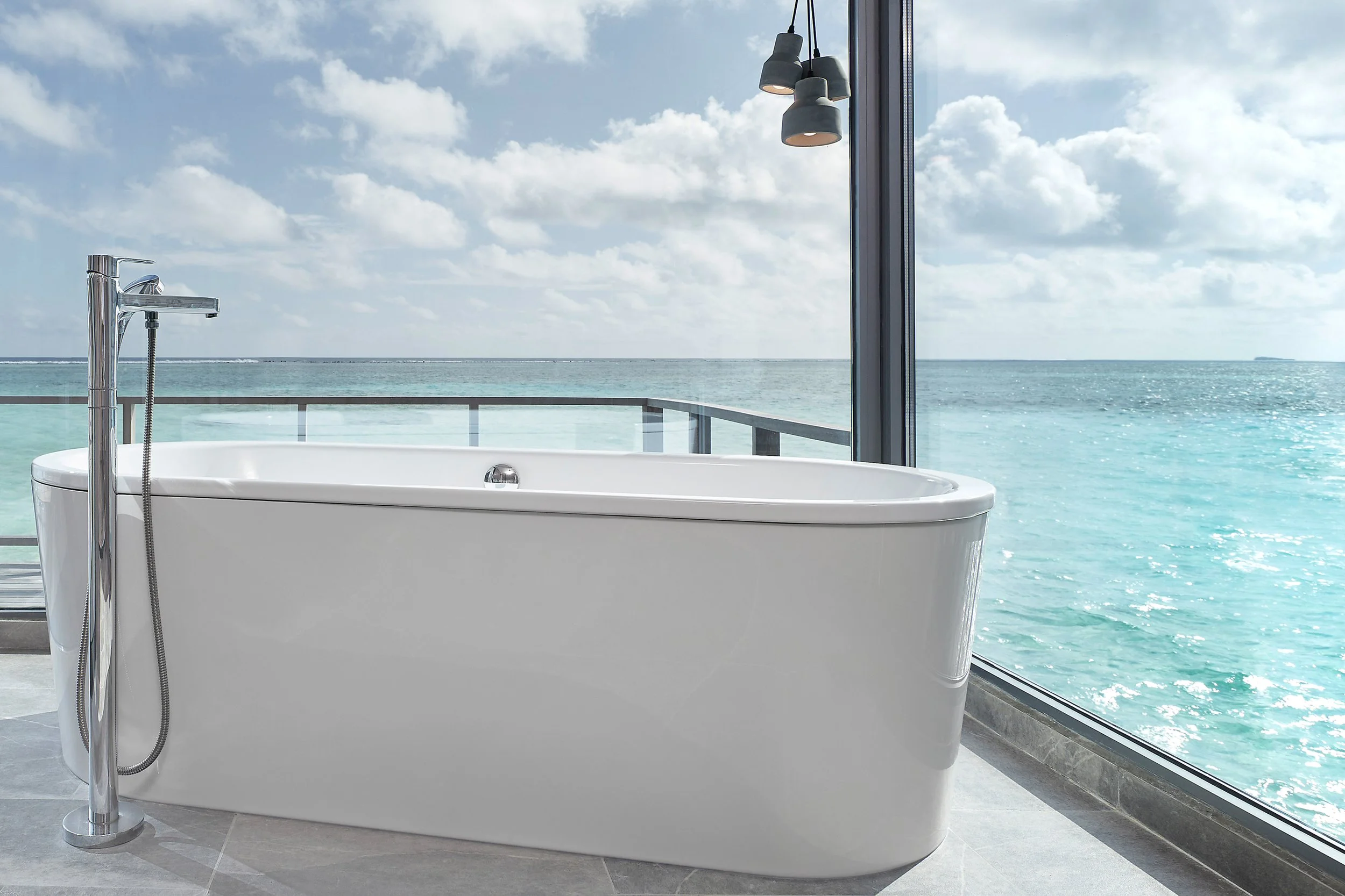 Two Bedroom Overwater Villa with Pool - Bathroom