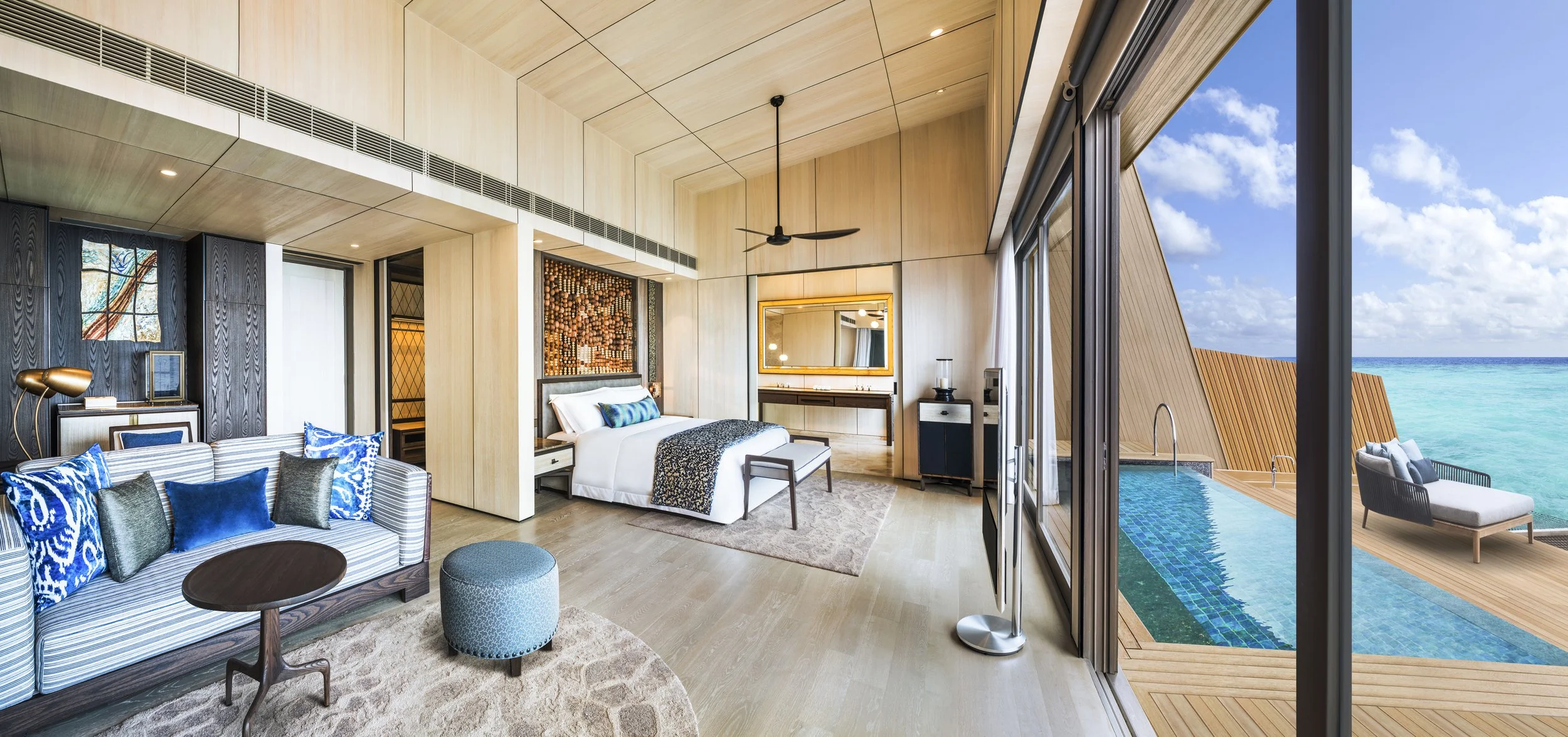 The St. Regis Maldives Vommuli - Ocean Overwater Villa with Pool Interior