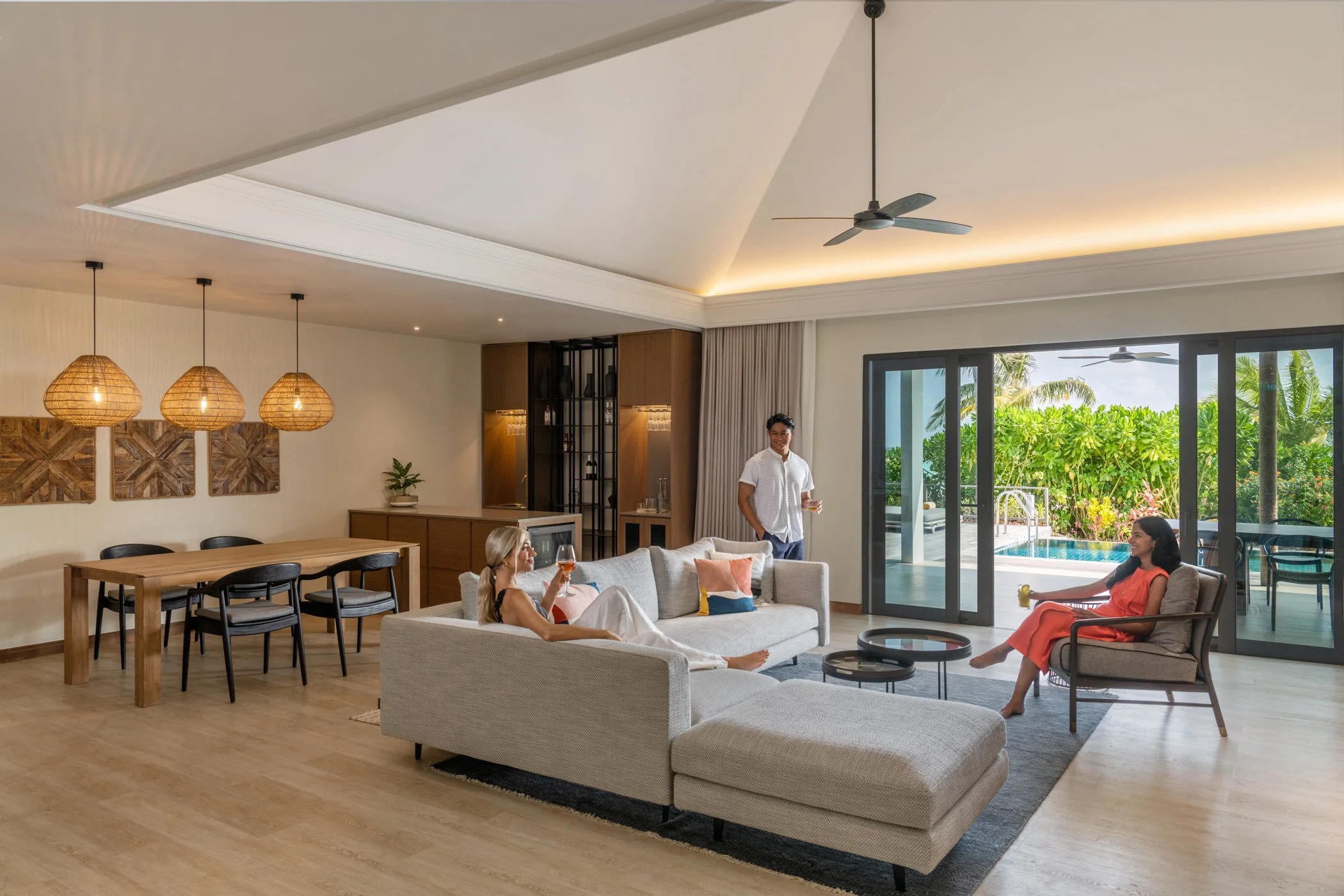 Thilamaafushi Three Bedroom Villa - Living Area
