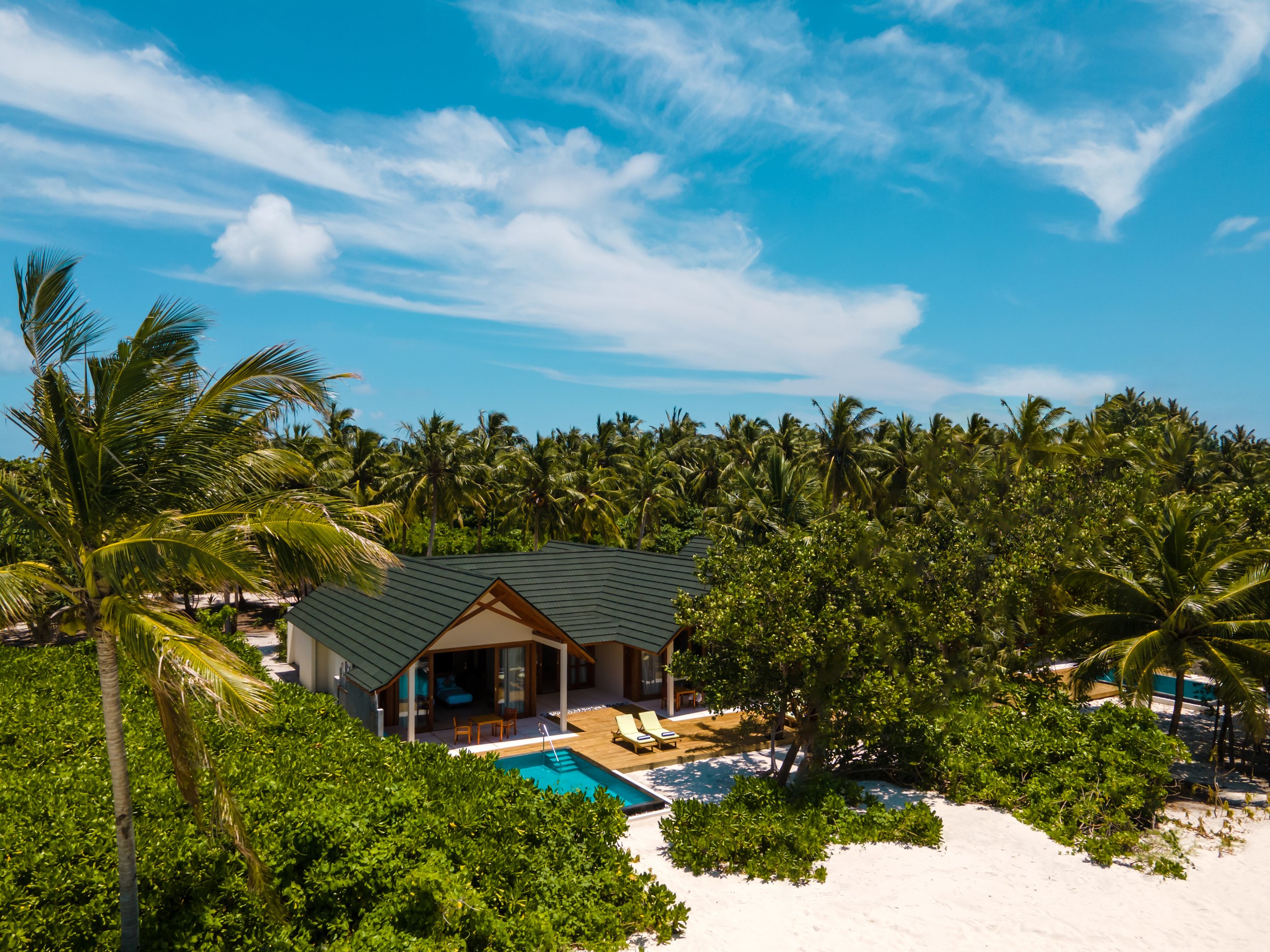 2 Bedroom Private luxury Beach Residence with Pool - Aerial