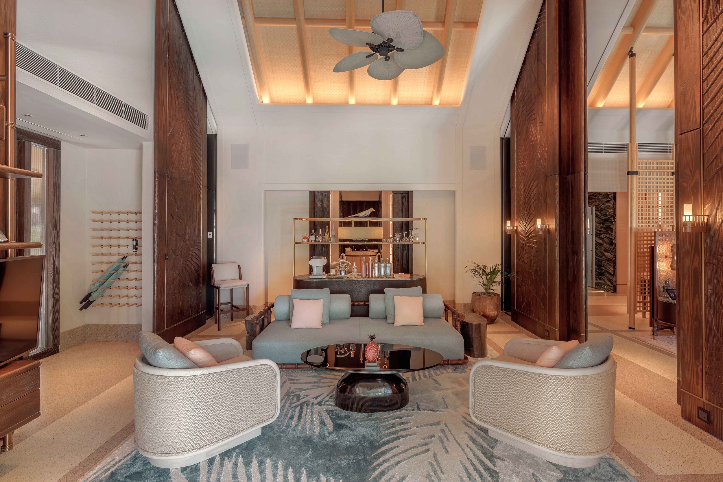 Two Bedroom Beach Villa with Pool - Living Room