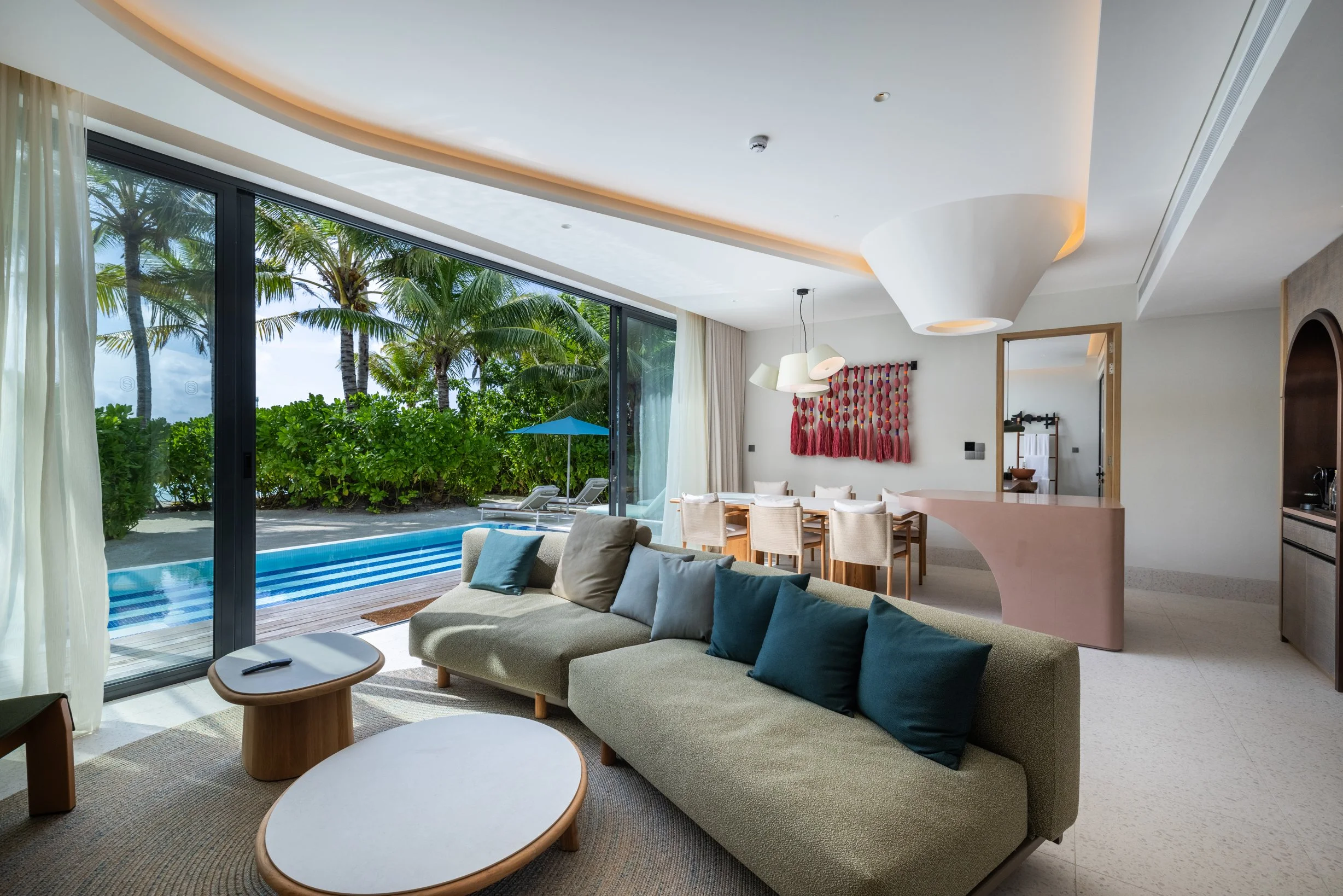 SO/ Maldives - Two-Bedroom Lagoon Beach Pool Loft - Living Area