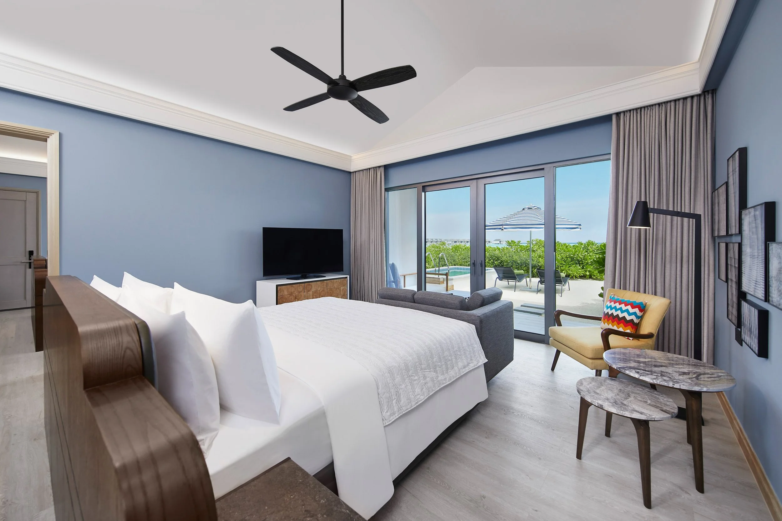 Two Bedroom Beach Pool Villa - Master Bedroom