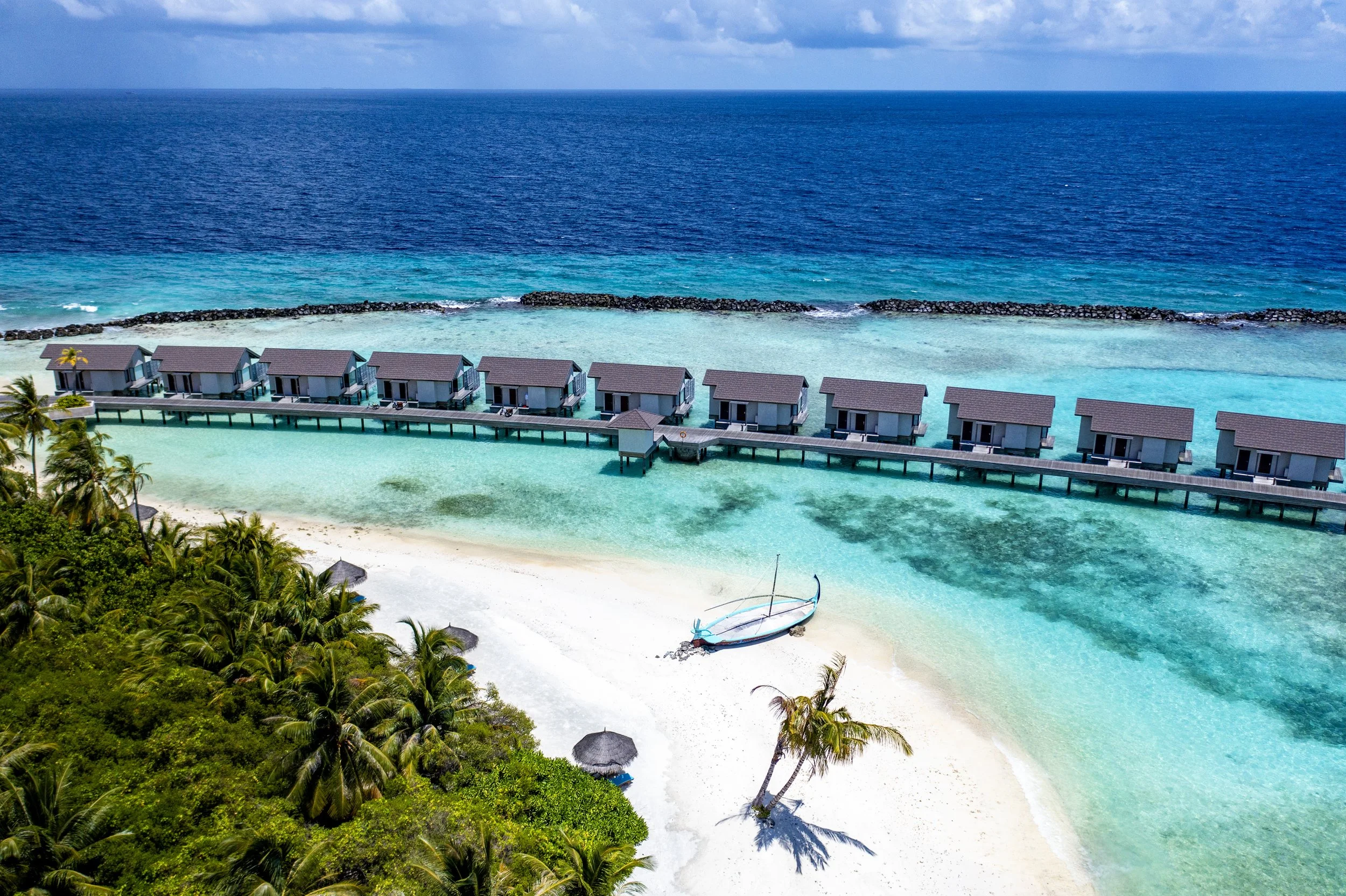 Atmosphere Kanifushi - Water Villas Aerial View