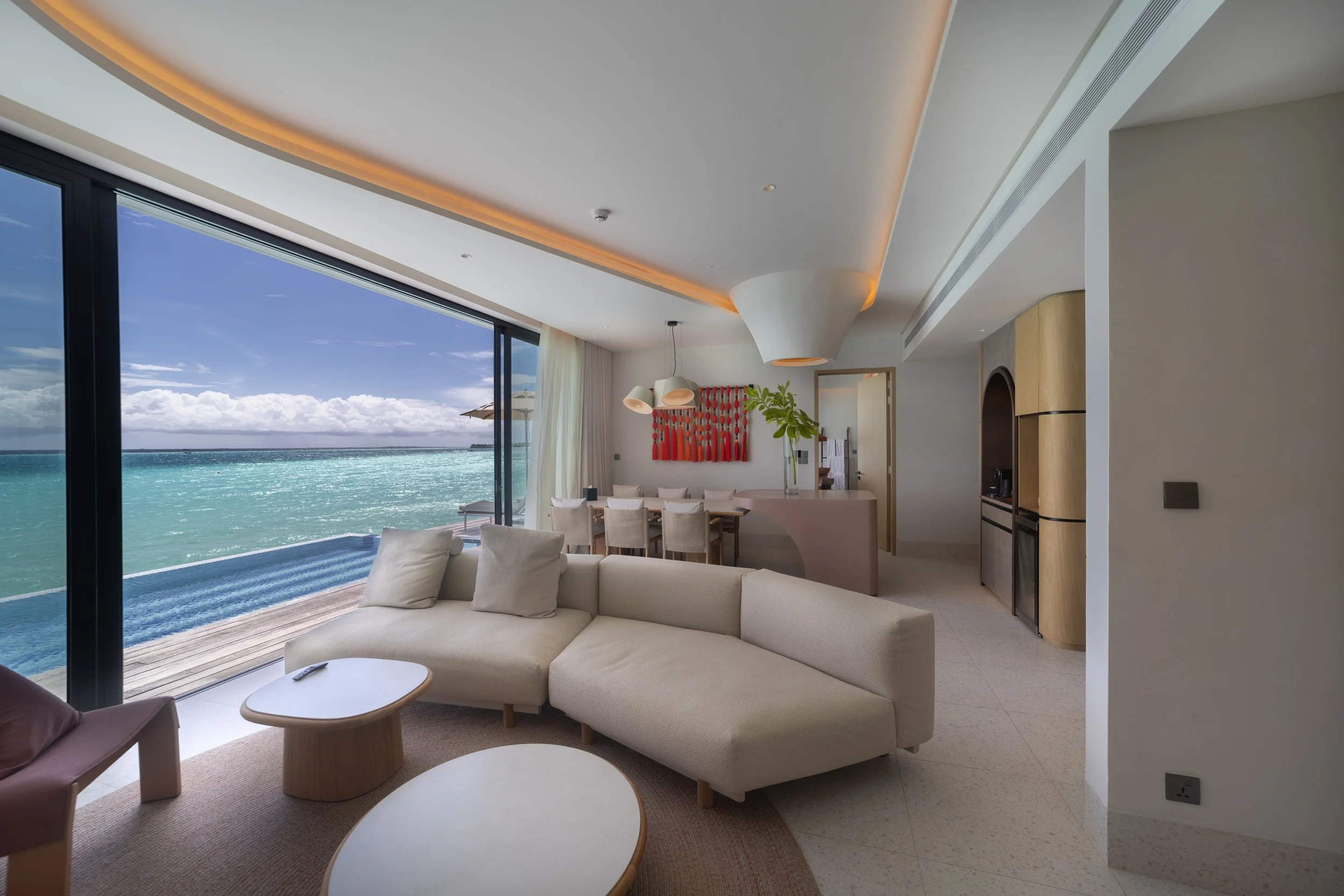 SO/ Maldives - Two Bedroom Ocean Pool Atelier Living Room
