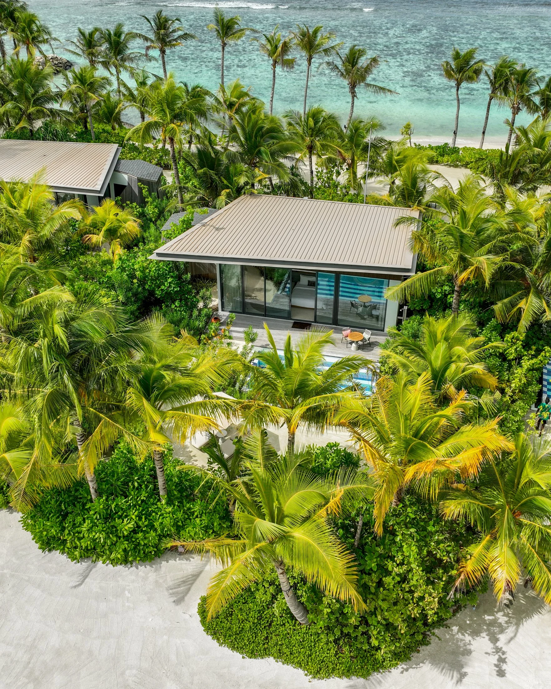SO/ Maldives - Family Beach Pool Villa with Capsule Aerial View