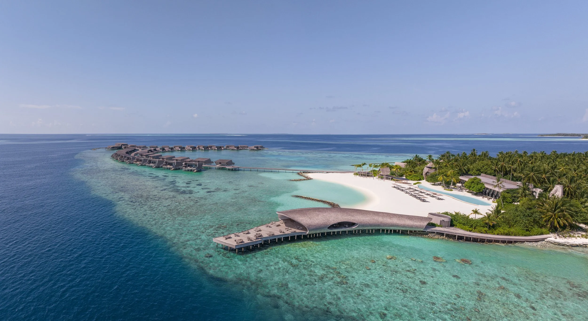 The St. Regis Maldives Vommuli - Aerial View of Arrival Jetty
