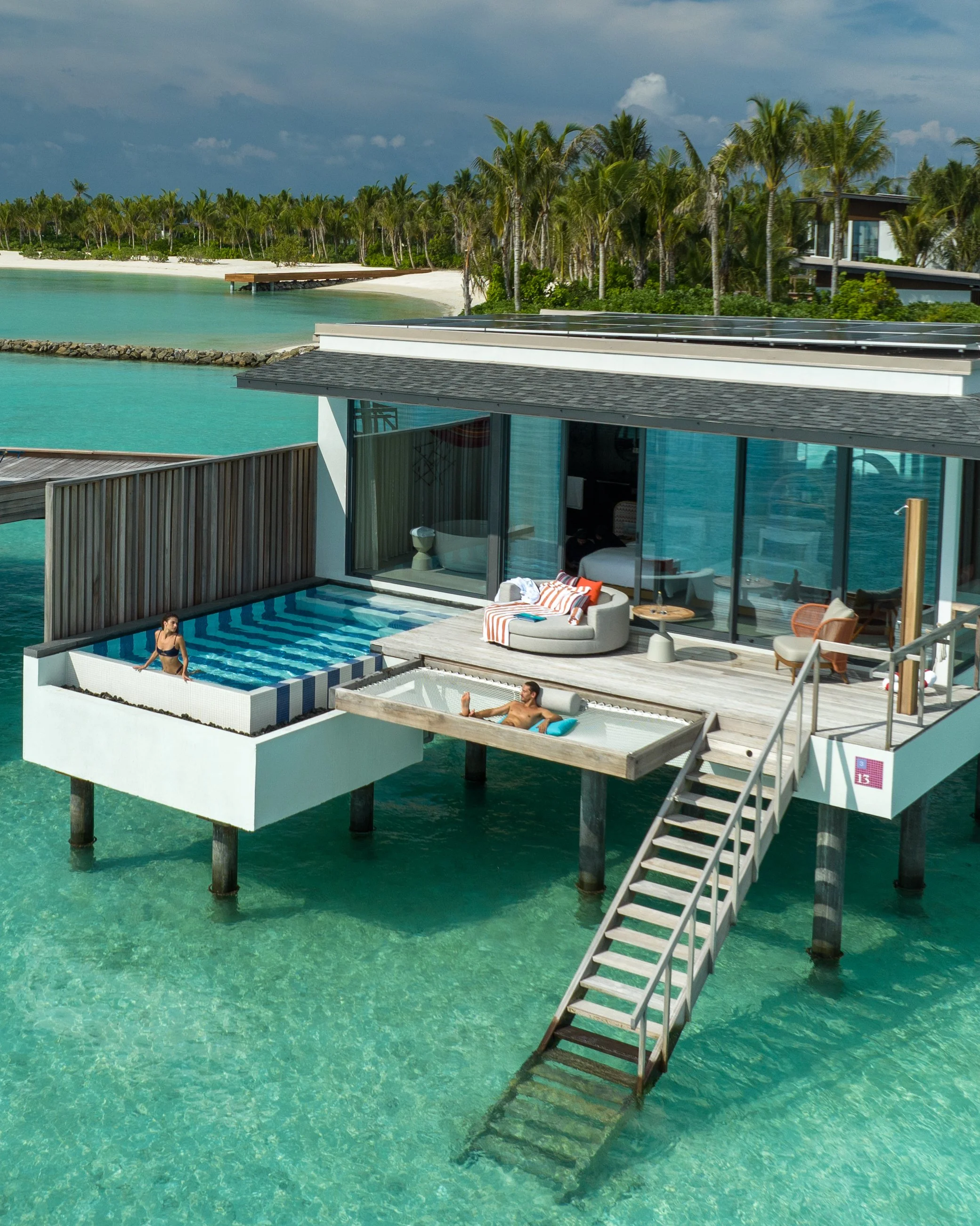 SO/ Maldives - Ocean Pool Villa Aerial