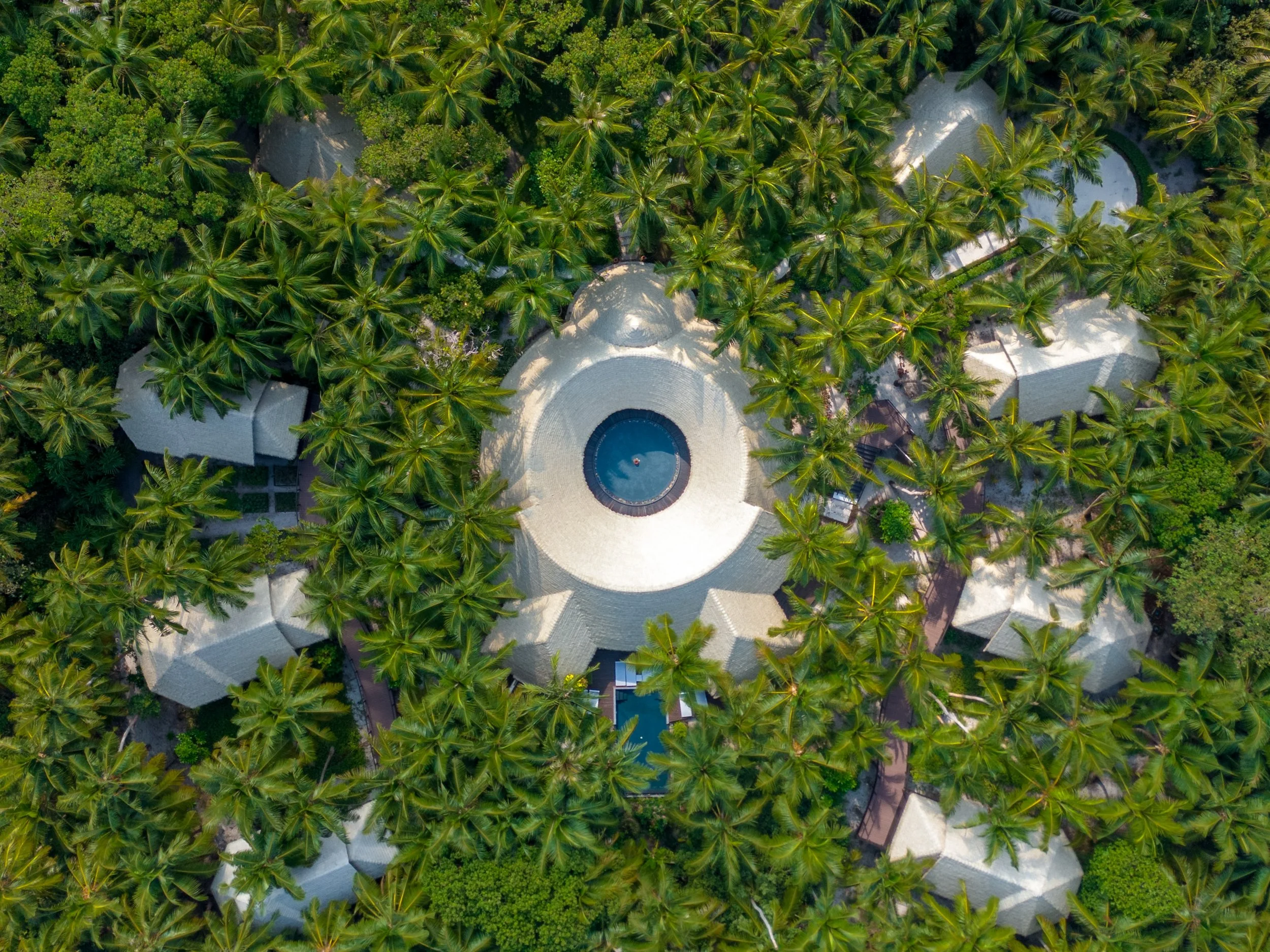 Dusit Thani Maldives - Spa Aerial View