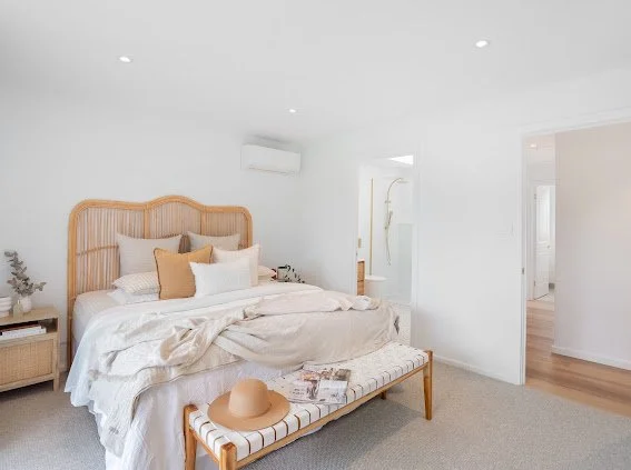 Saxon Master

Carpet - Bremworth  - Ripples 'Ohau"
Bedhead - Adairs
Bedding - Adairs
Side Table - Adairs
Bench - Living by Design