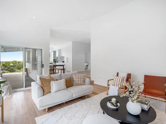 Saxon Lounge

Floor - Karndean Korlock 'warm ash'
Rug - Miss Amara
Table - Living by design
Couch - Adairs
Cushions - Adairs
Leather Occasional chairs - Living By Design 