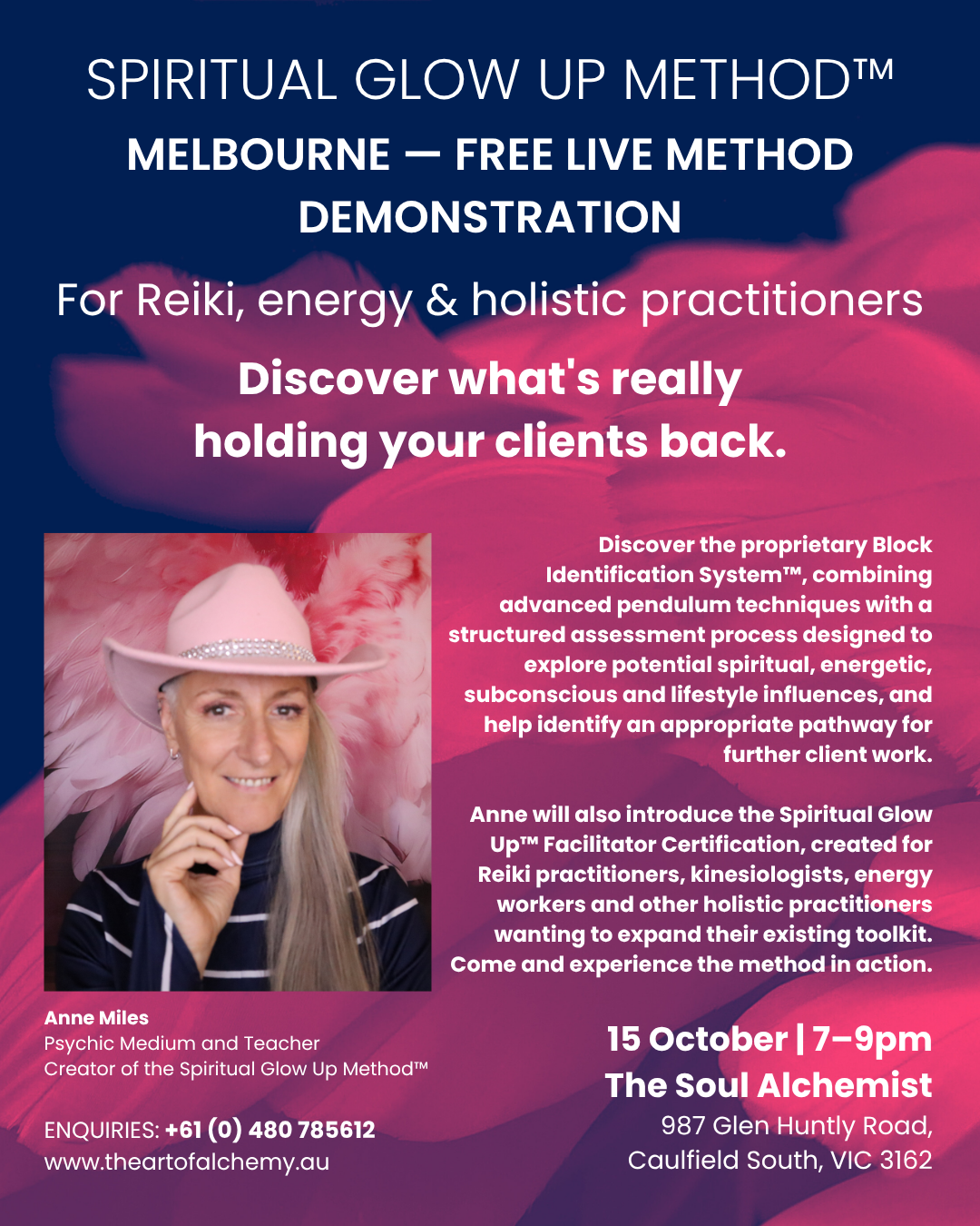 SPIRITUAL GLOW UP METHOD™ Live Demonstration - Melbourne
