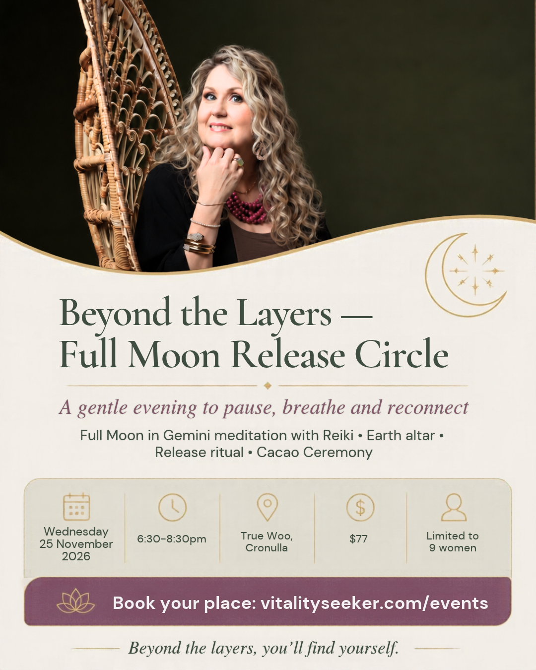 Beyond the Layers Full Moon Circle Experience
