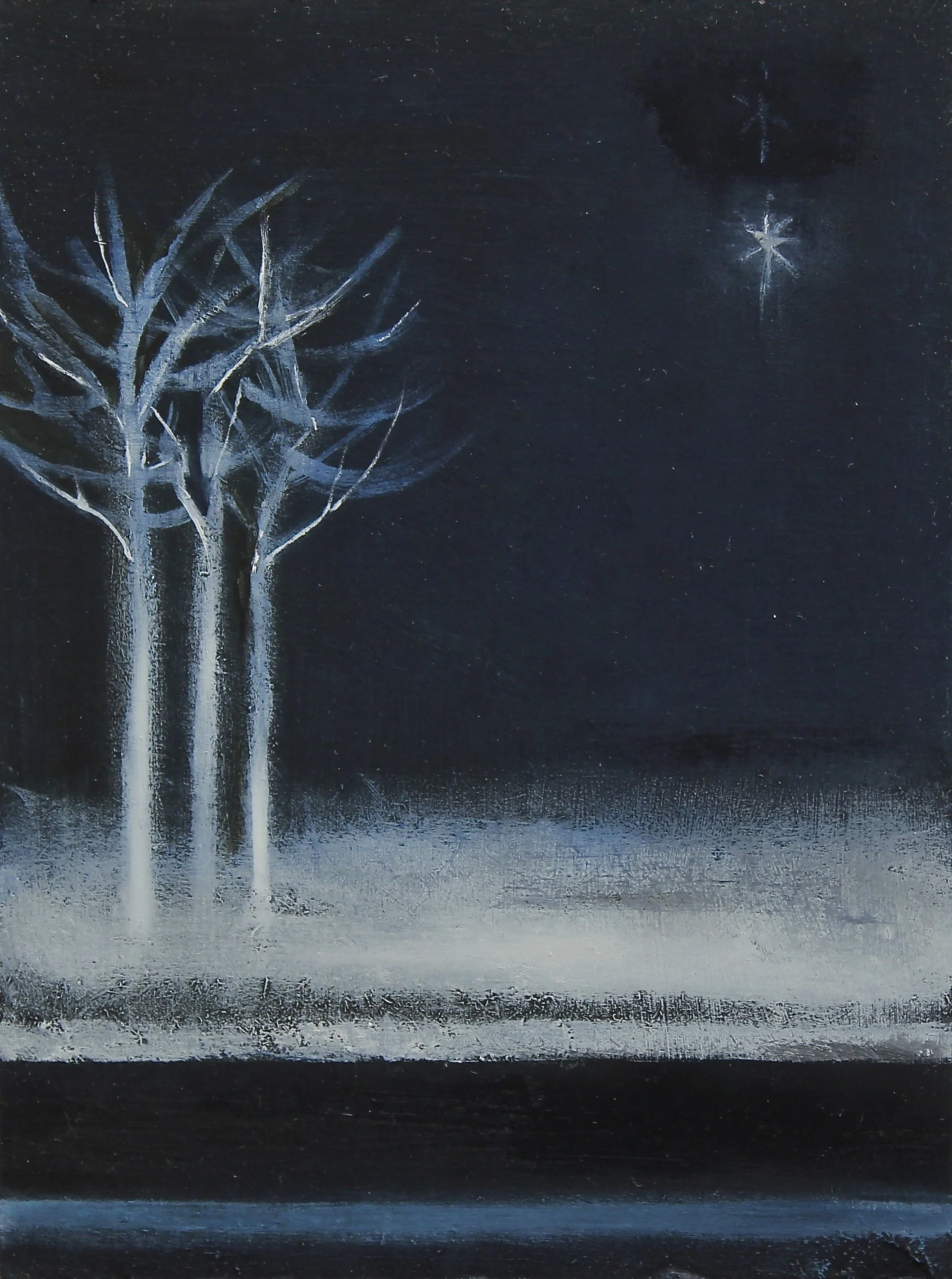 Frostwood | Oil on Board | 15 x 20cm