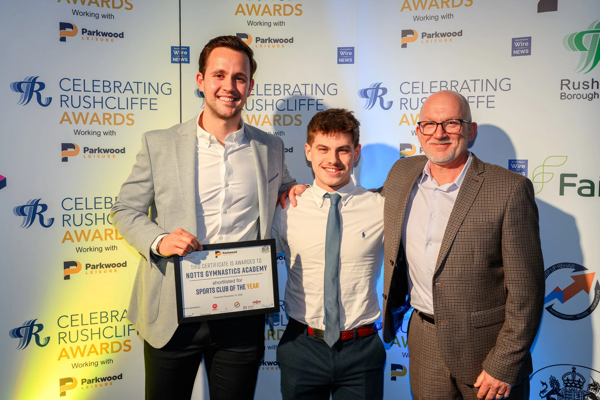 Notts Gymnastics Academy Shortlisted for Sports Club of the Year at the Celebrating Rushcliffe Awards